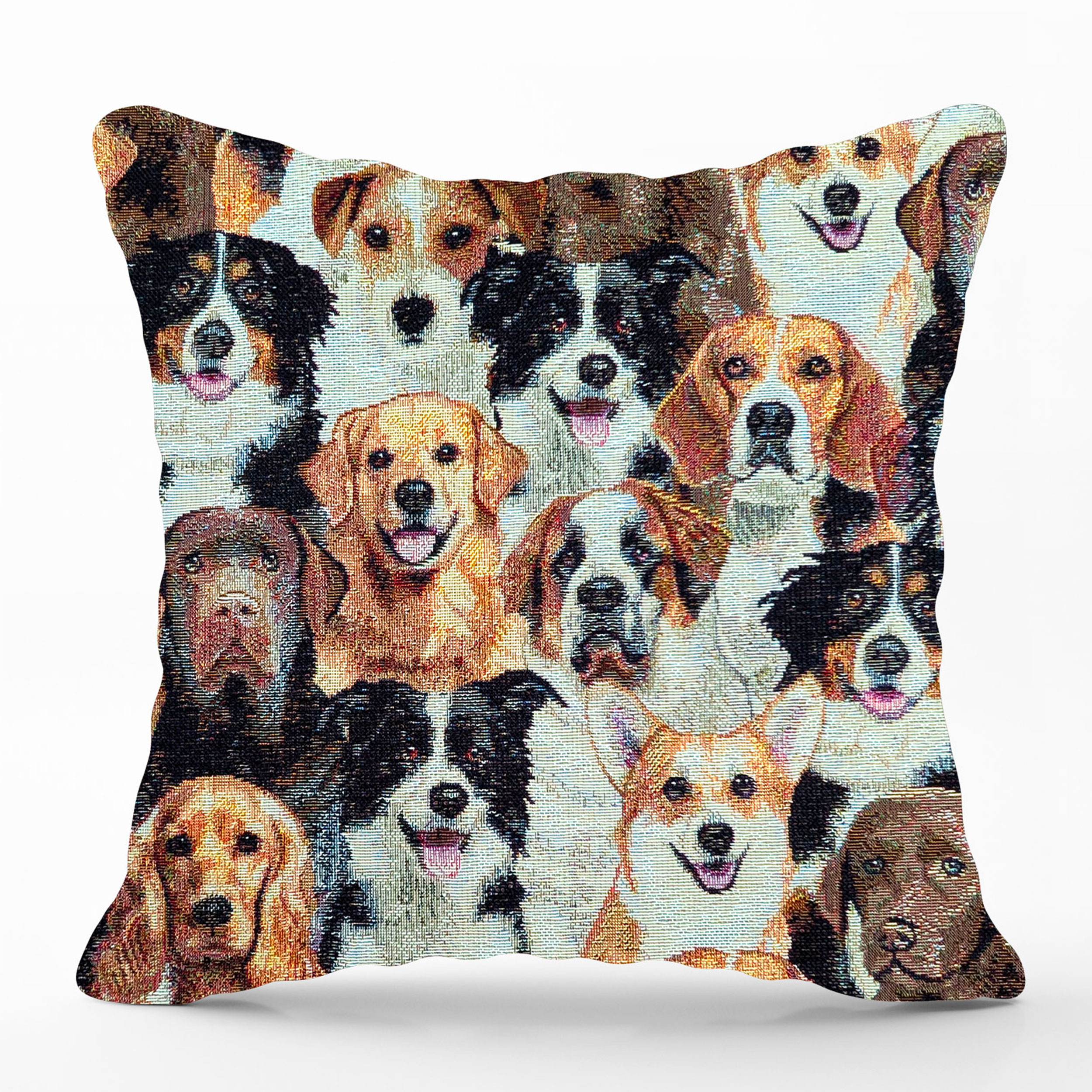 Coussin Gobelin Taie d'oreiller Chien Fantaisie Image