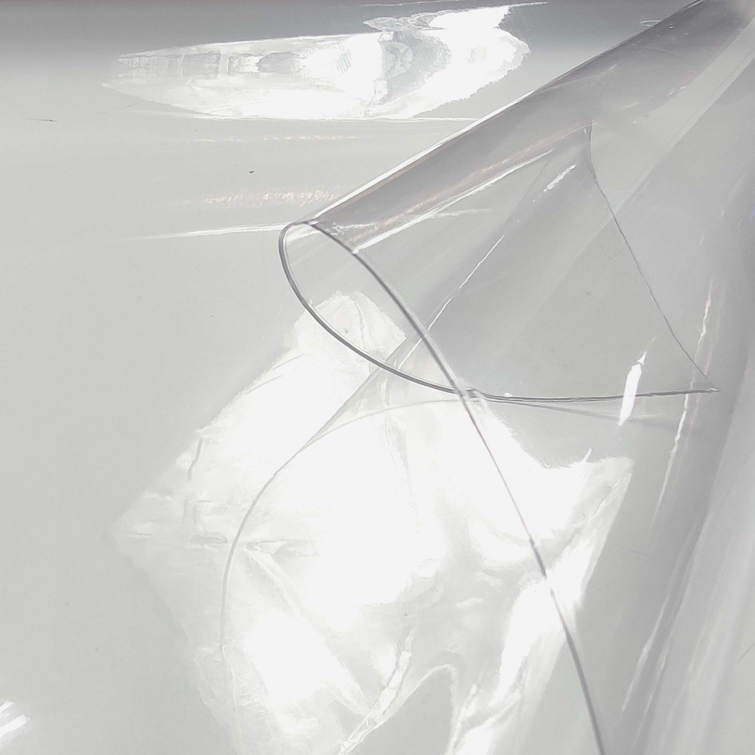 Transparent Plastic-coated Table Cover H 140 cm Image