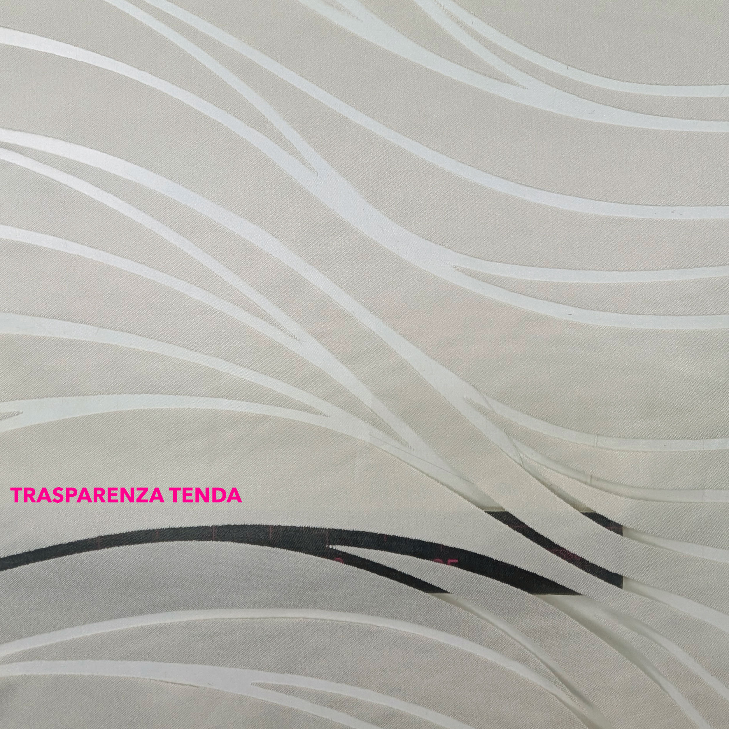 Curtain Fabric Devorè Soft Waves Ecru Image