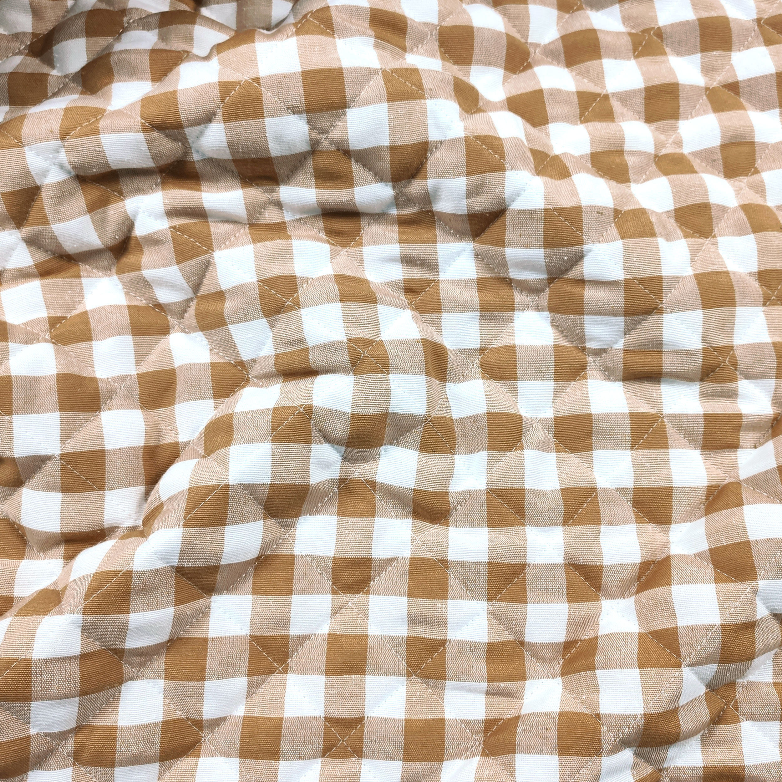Quilted Biscuit Check Fabric