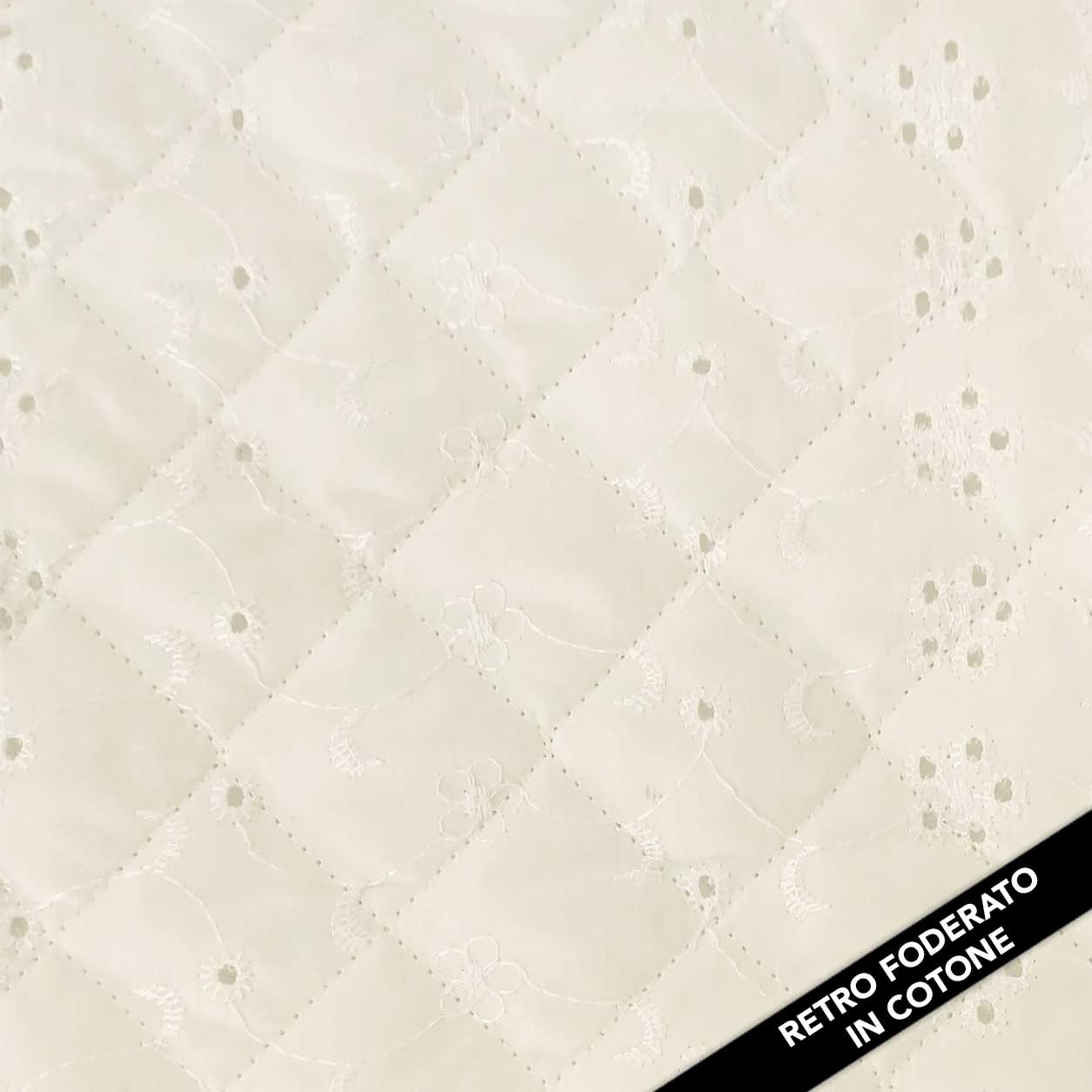 Festoneado Sangallo Tejido Acolchado Crema