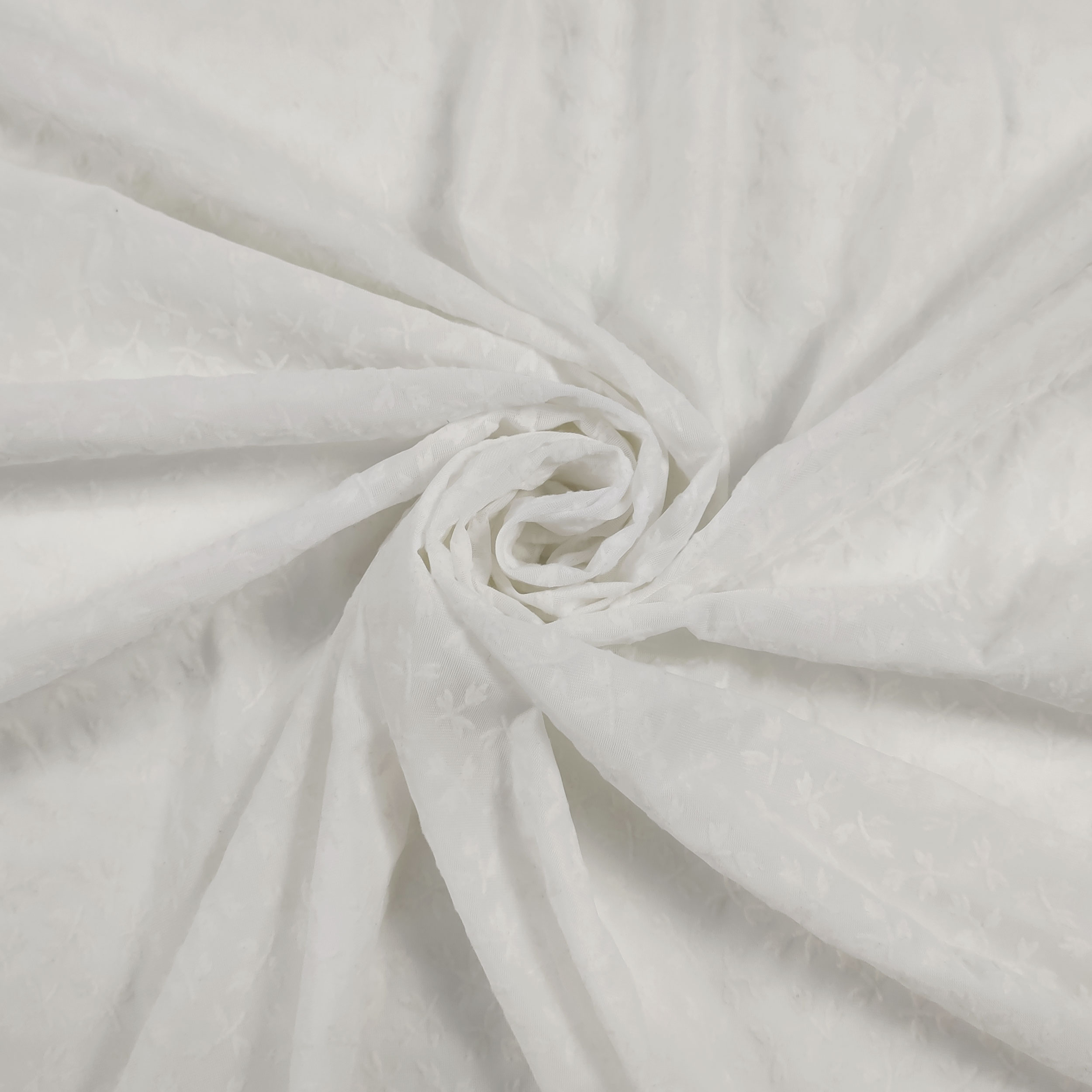 Lightweight White jersey with little flowers