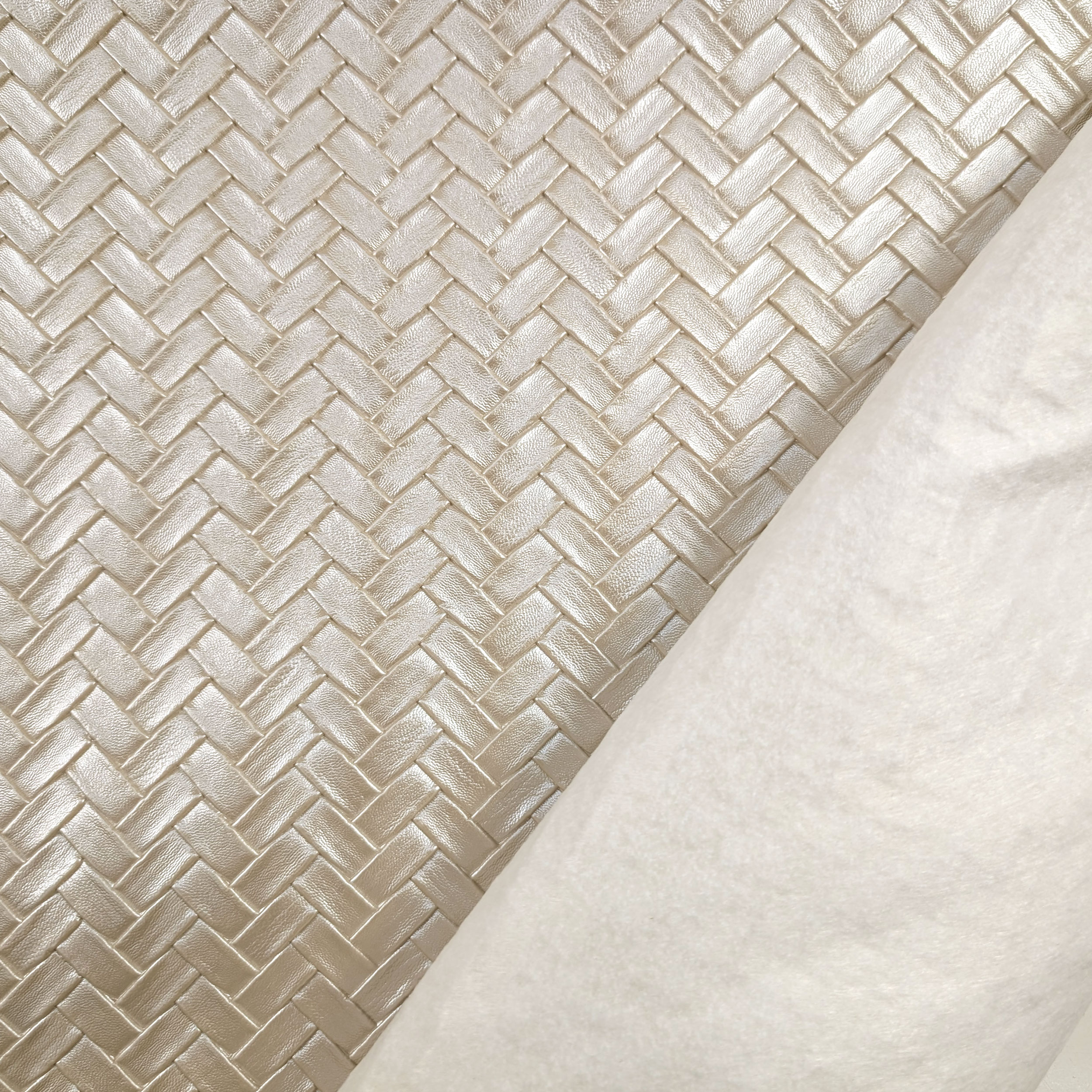 Upholstery Woven Faux Leather - Black Image