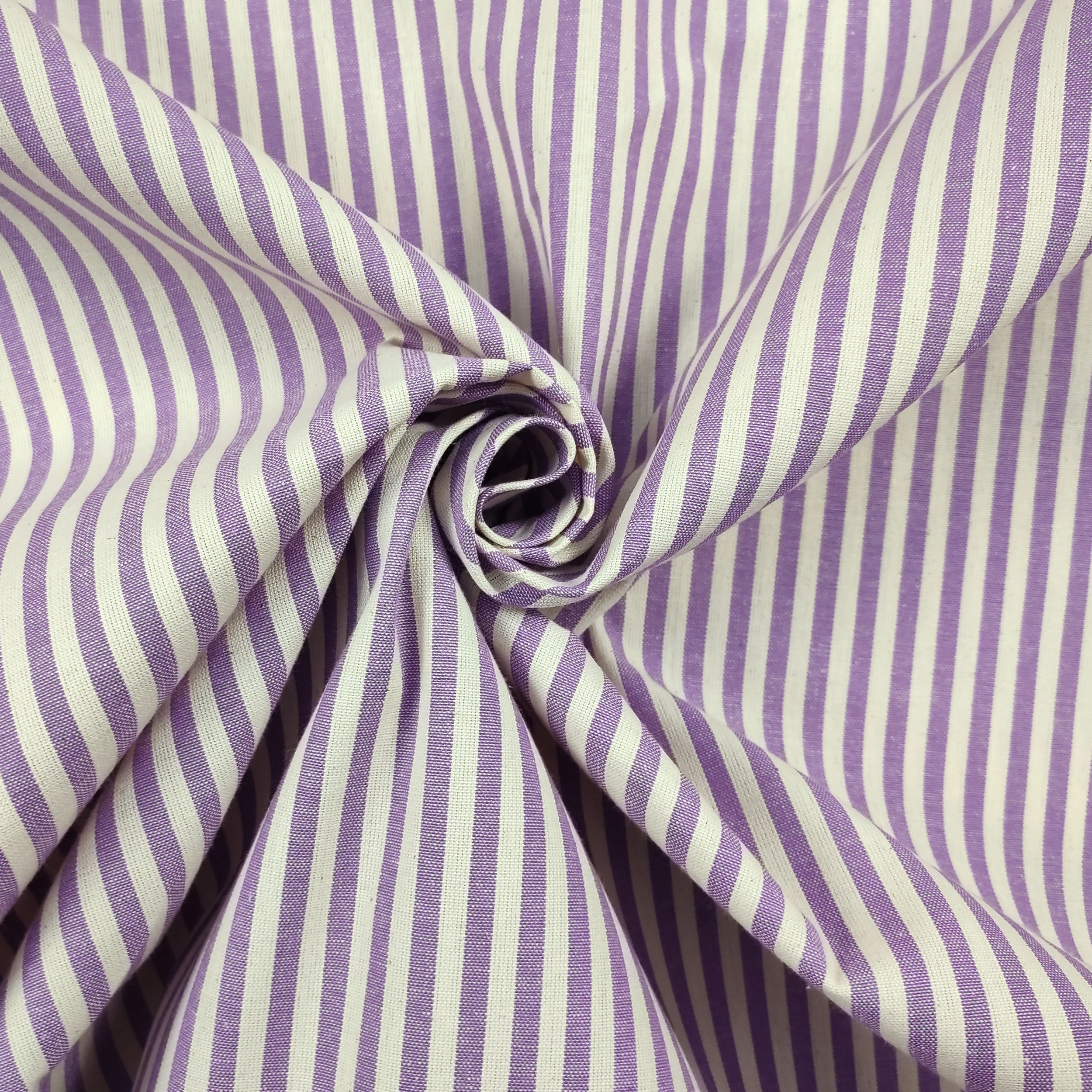Pure Cotton Striped Tablecloth Fabric Image