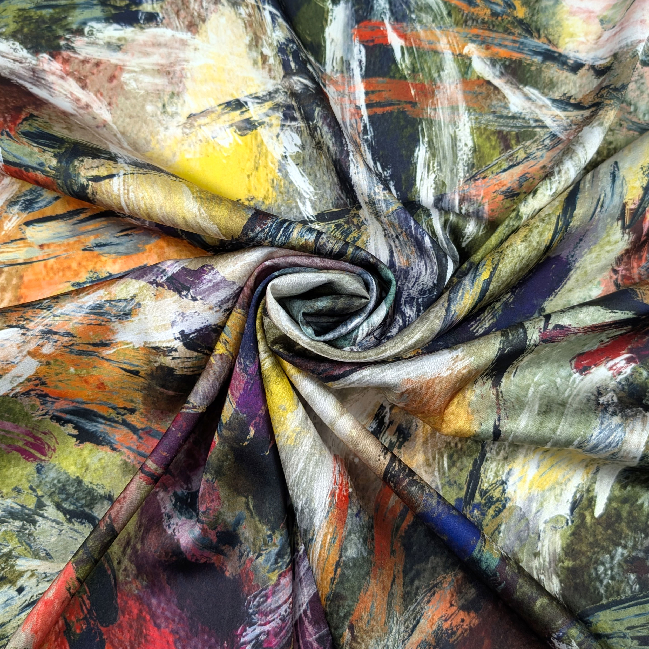 Set Satin High Fashion Coloured Brushstrokes Image