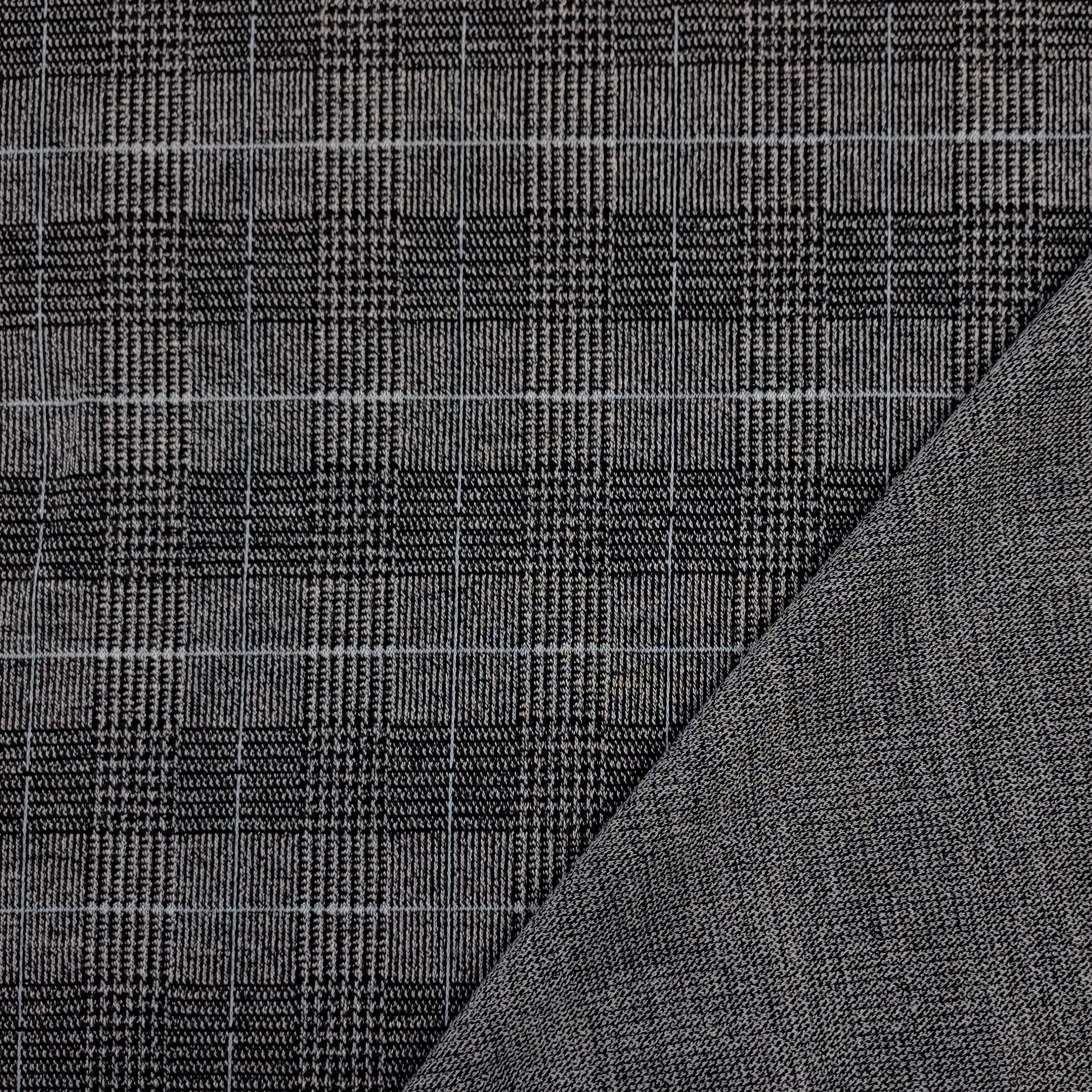 Milano Stitch Tartan rayé gris bleu