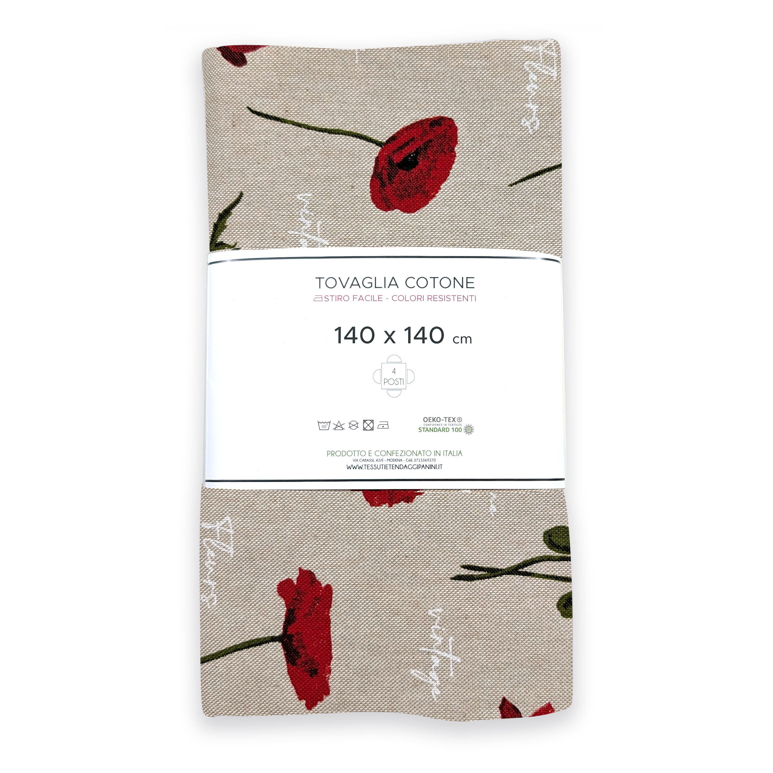 Vintage Poppies Tablecloth Image