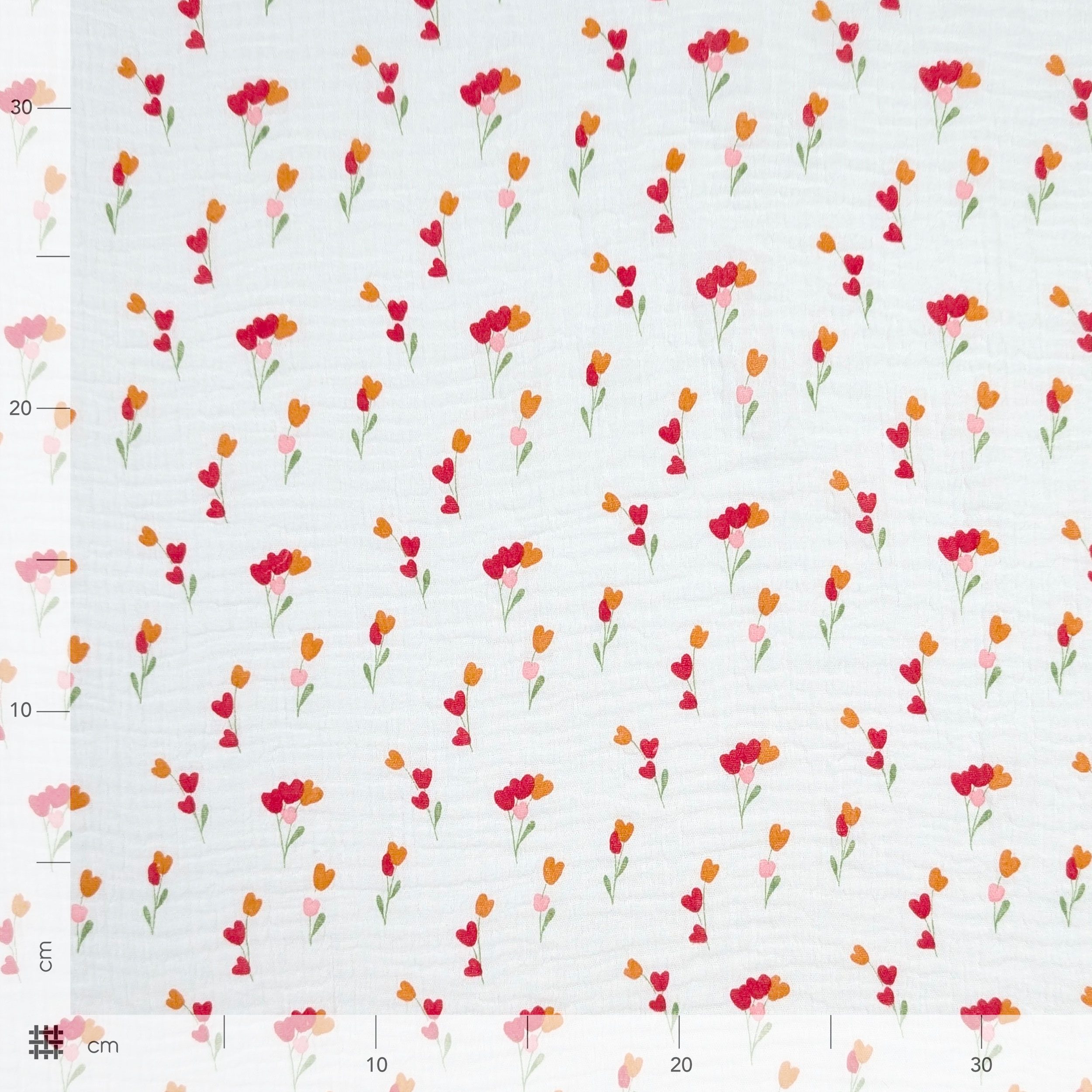 Double Gauze Cotton Muslin Tulips Image