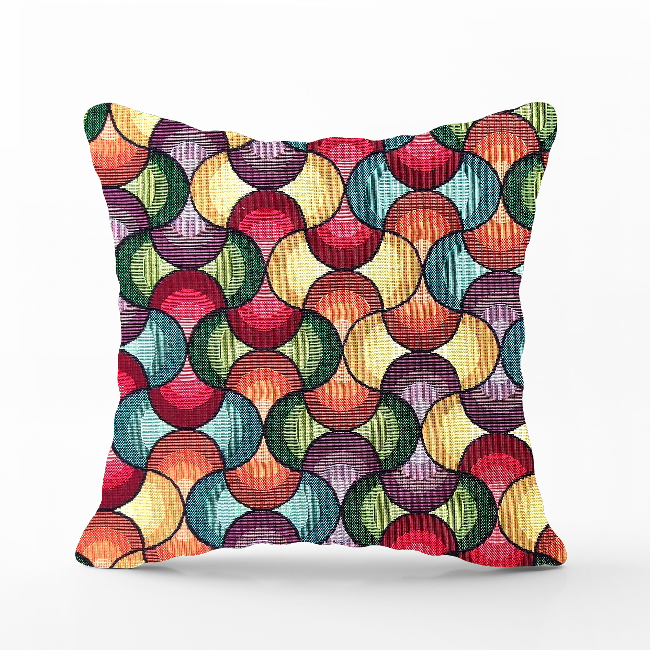 Bunte Geometrien Optisches Kissen Kissenbezug
