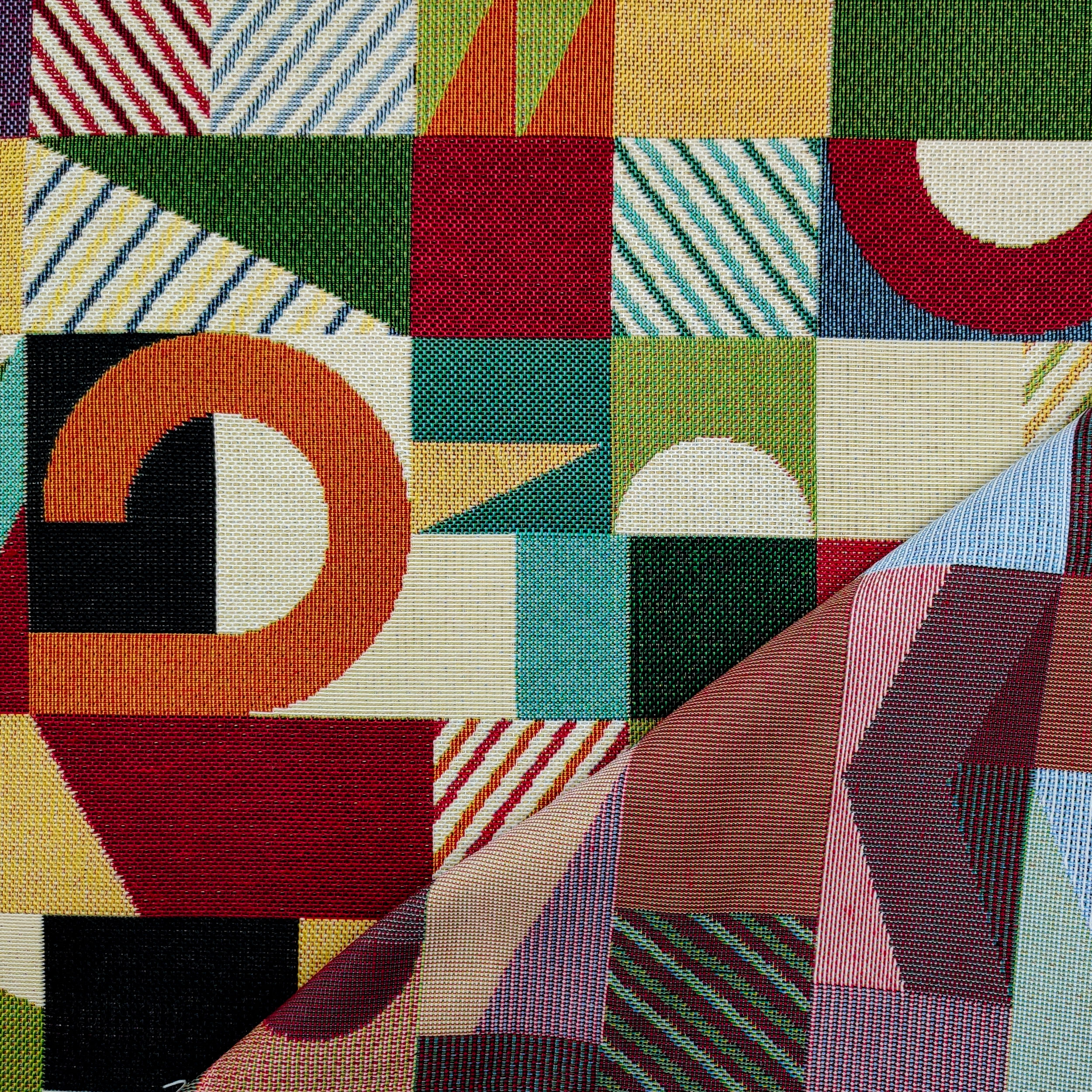 Tela Gobelin con estampado Pop Geometries