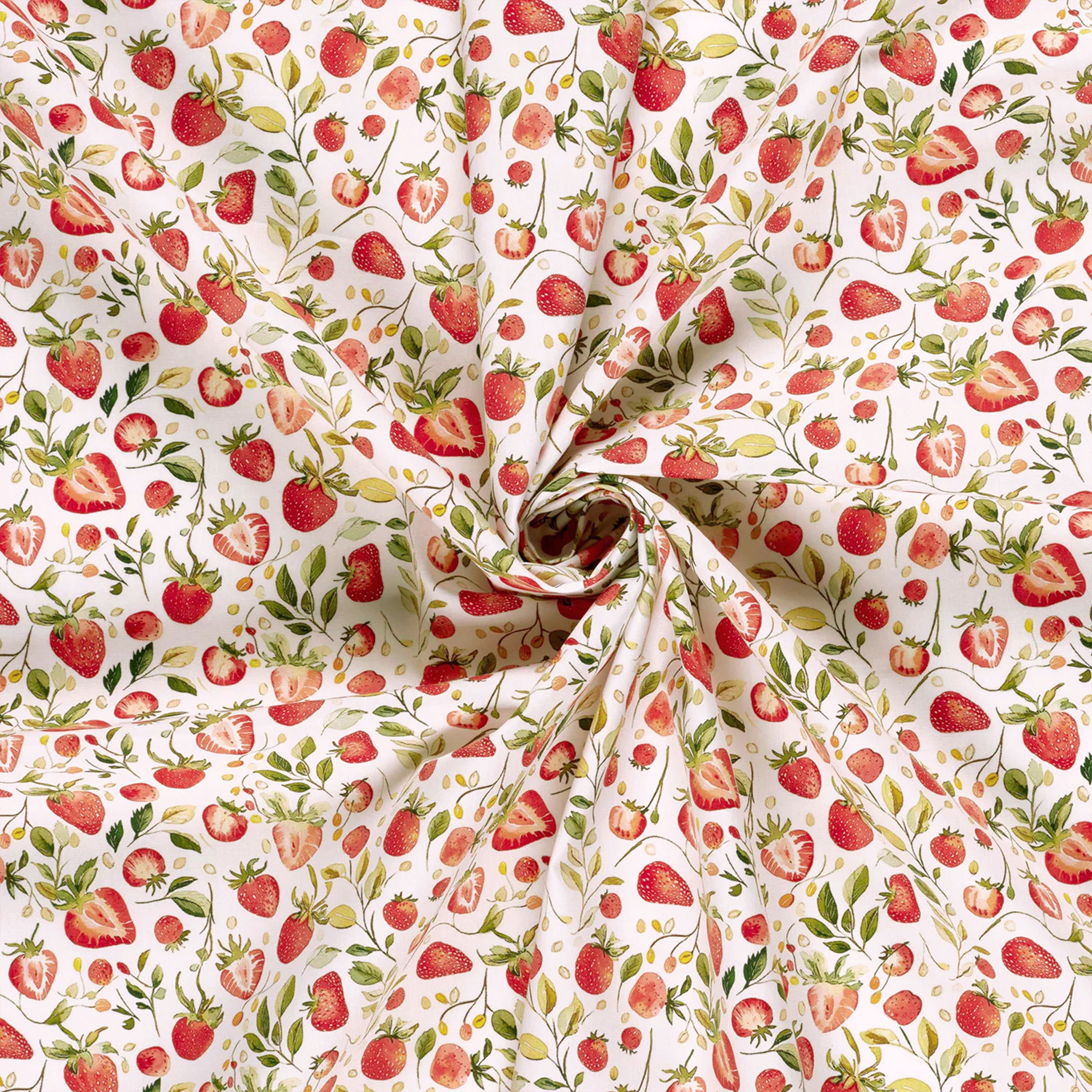 Strawberry Cotton Poplin Image