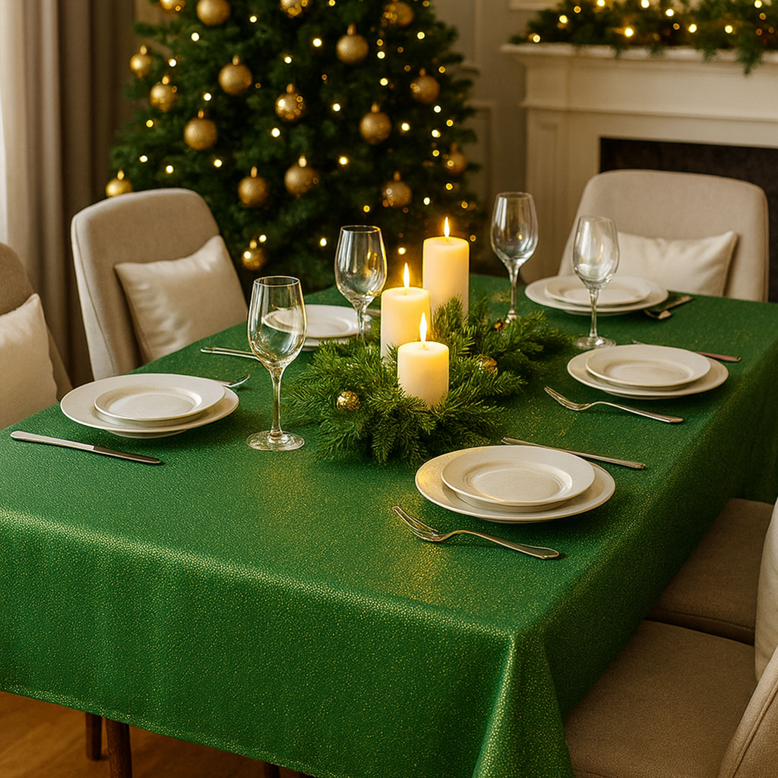 Panama Furnishing Lurex Green Image