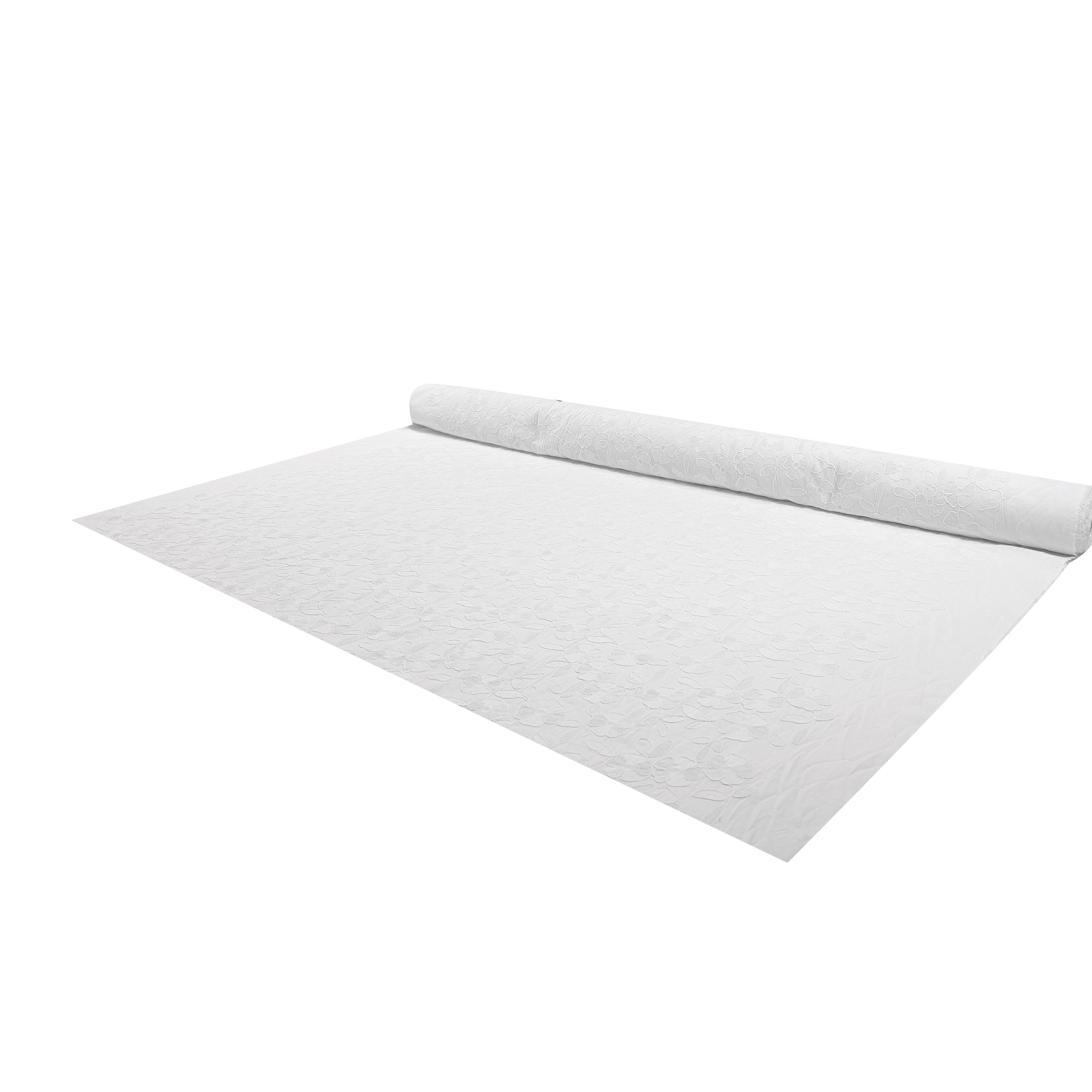 White Cotton Sangallo Daisies Image