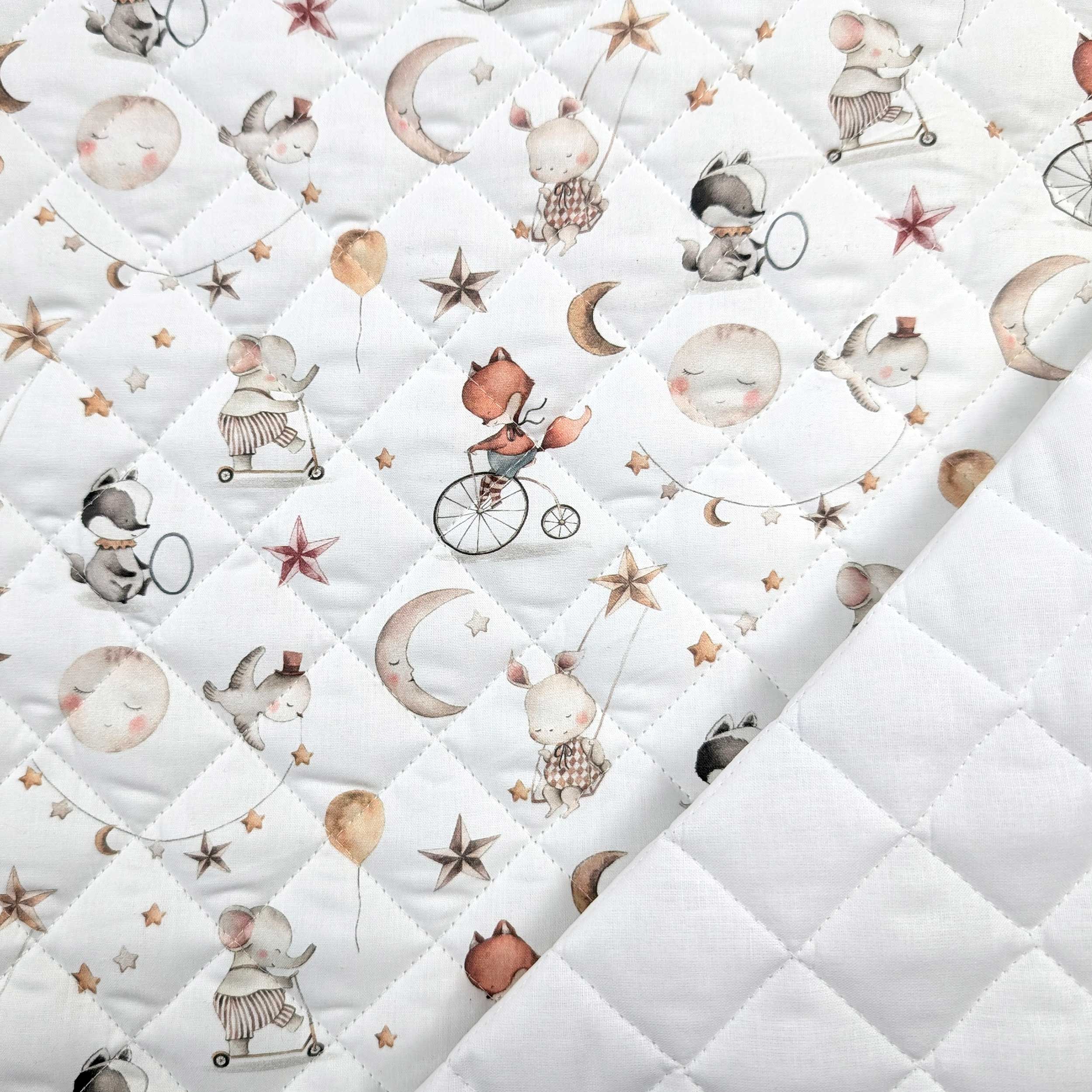 Sweet Dreams Animal Quilted Fabric Image