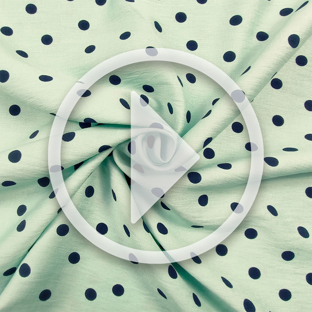 Dressmaking Viscose Crepe Polka Dot - Mint  Image