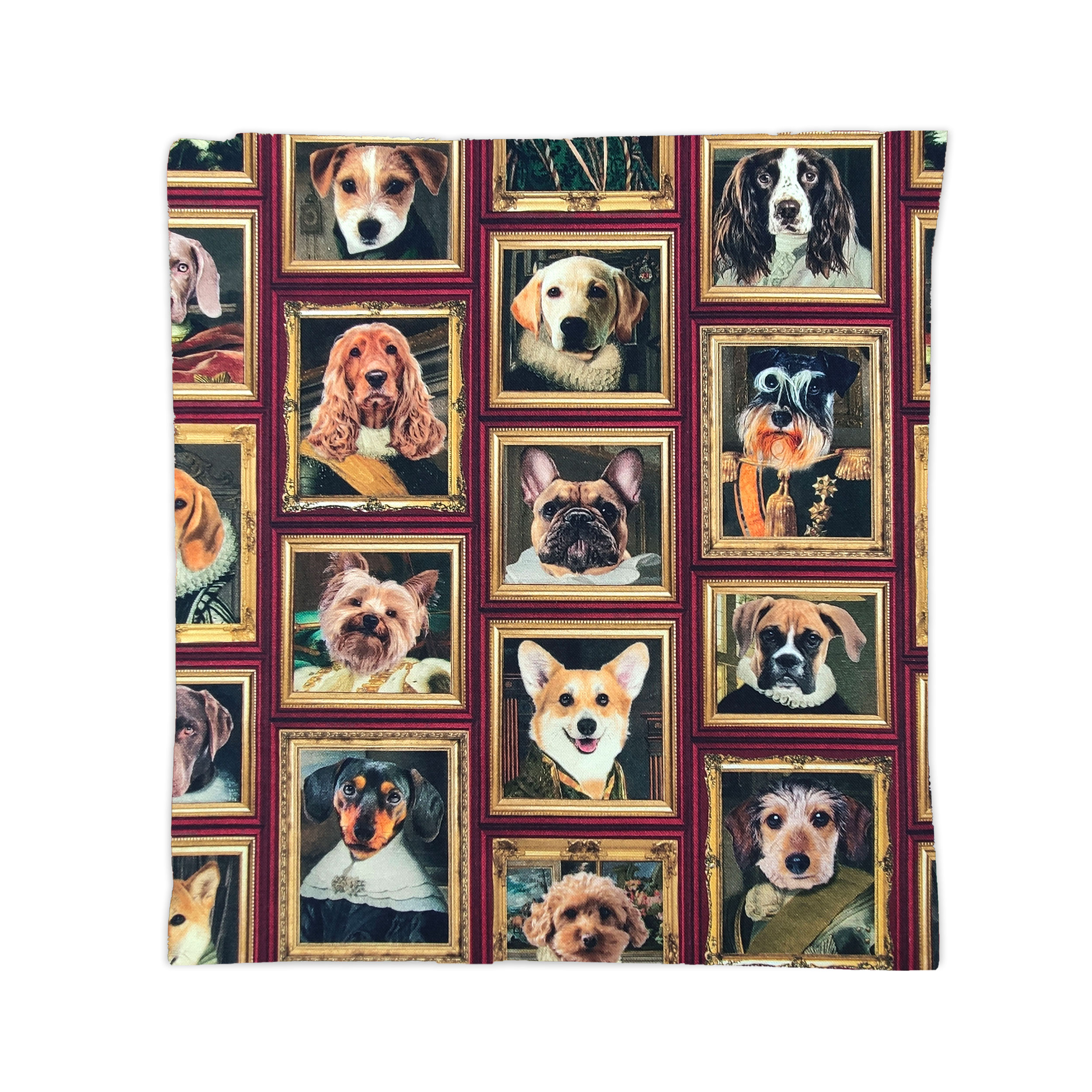 Quadratischer Kissenbezug mit Hundewelpen
