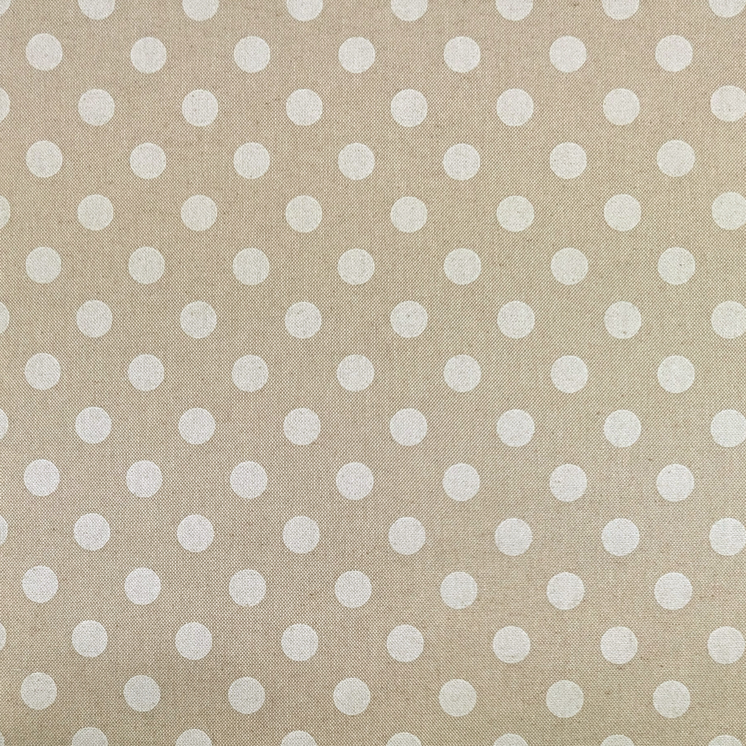 Tissu pour nappe en résine Large White Polka Dots
