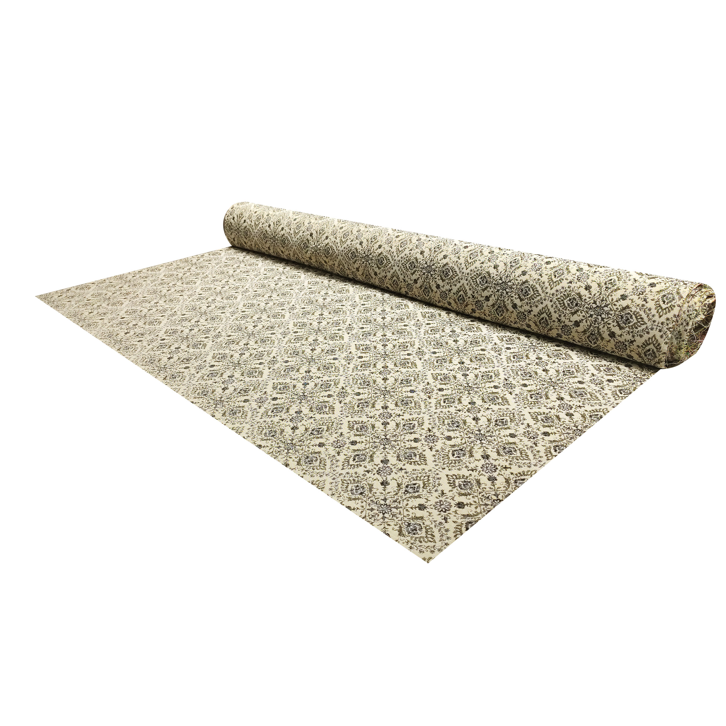 Jacquard Damasco Beige Azul