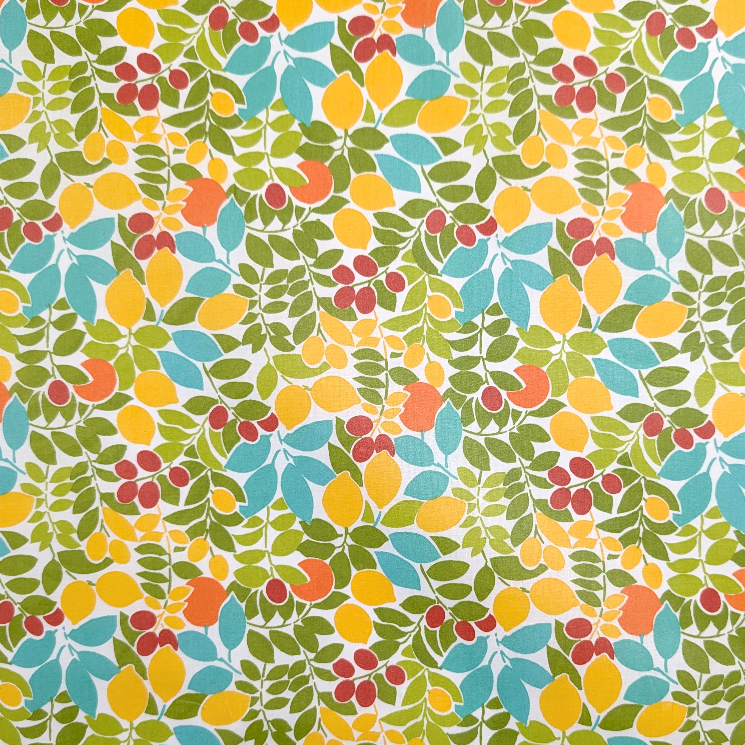 Fabric for Enduite Tablecloth Stain-Free Fruits Image