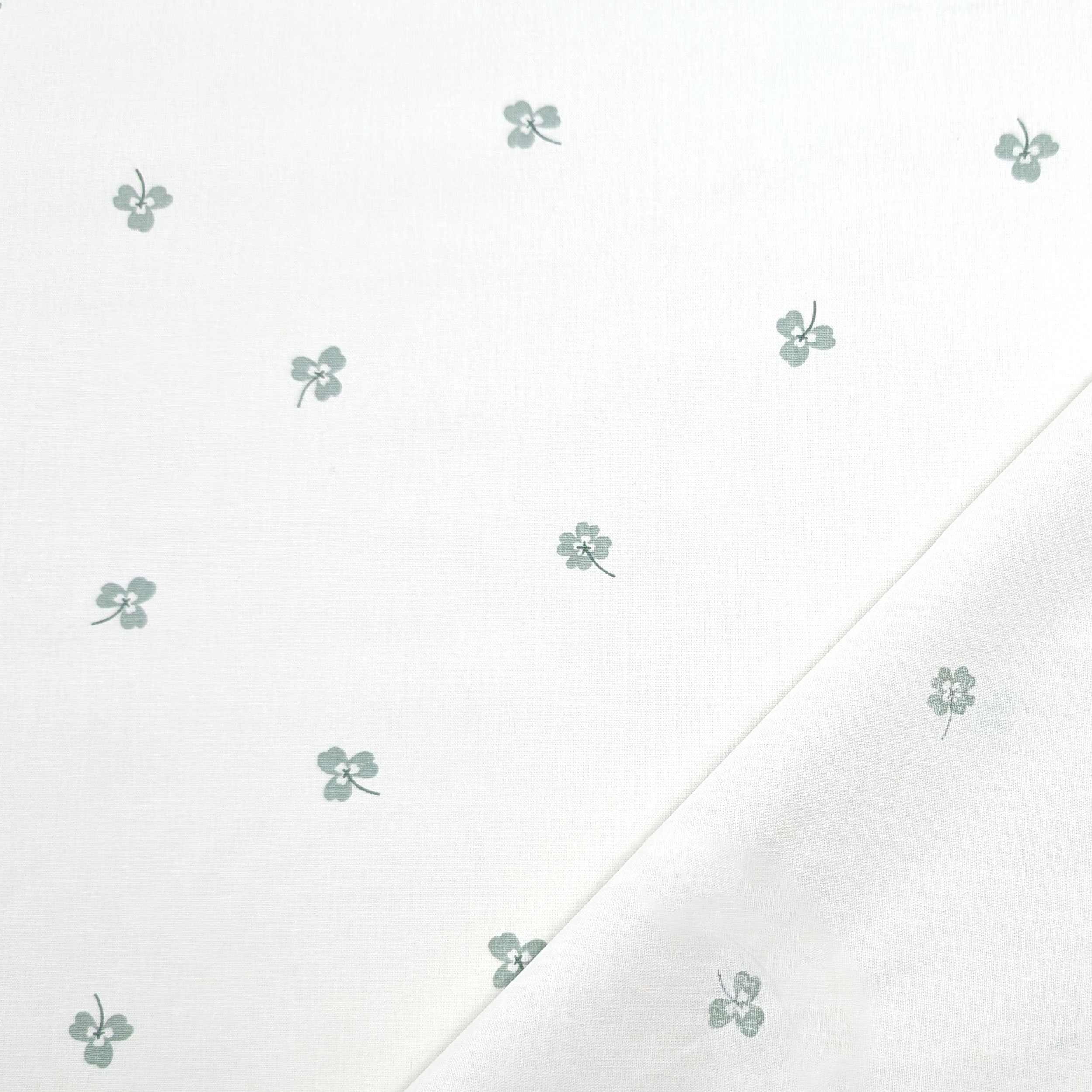 Poplin Cotton Clover Pattern