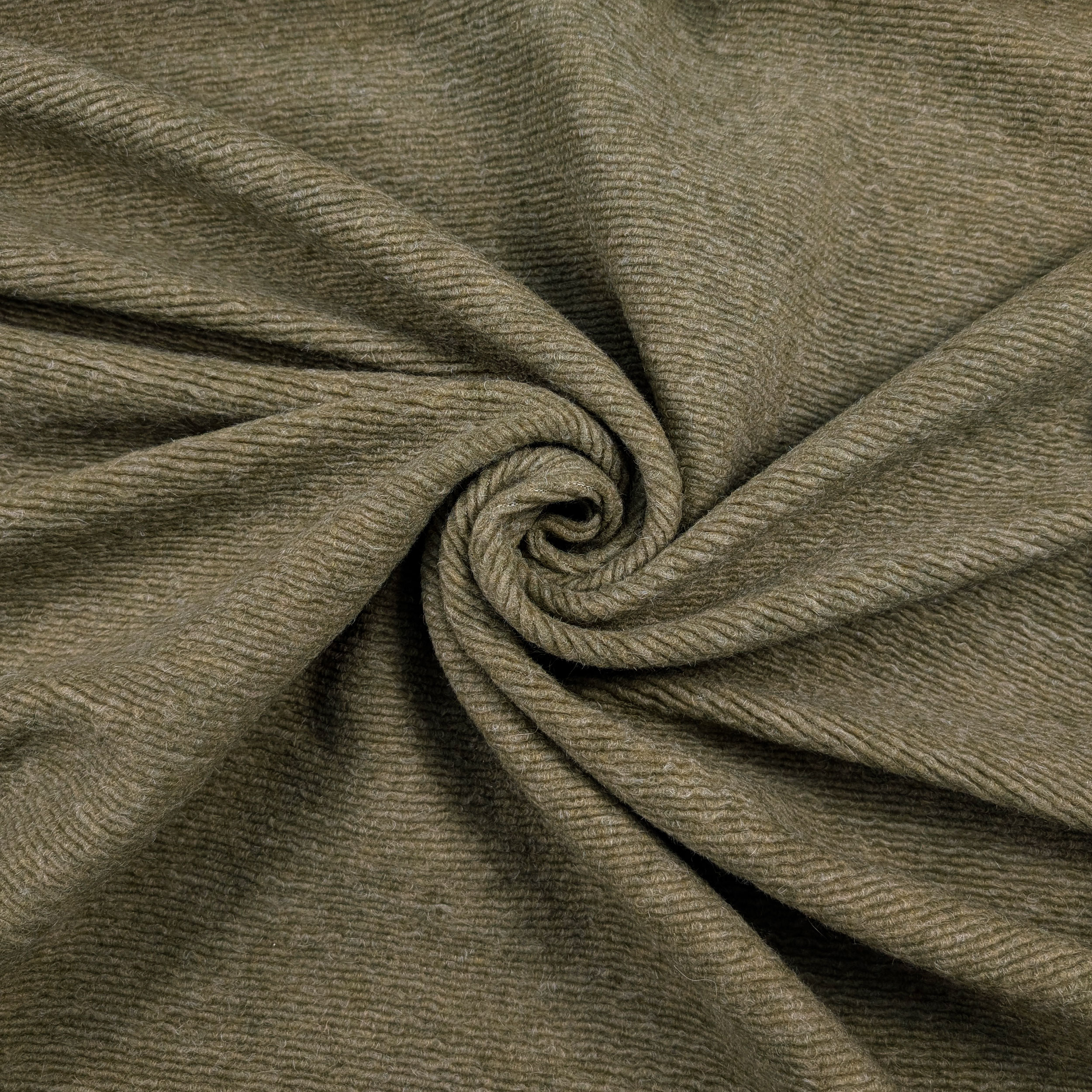 Green Ribbed Boiled Wool Image