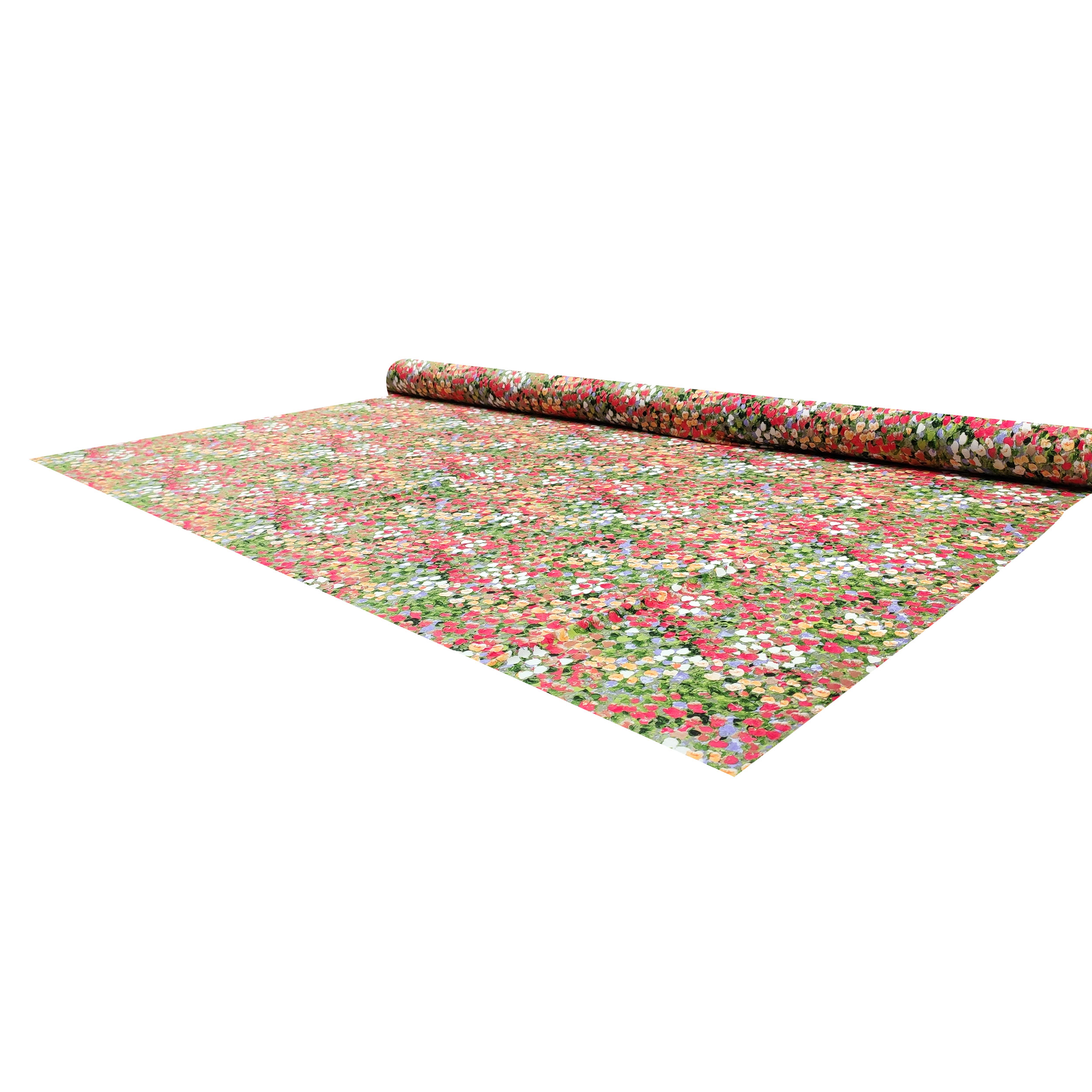 Viscose élastiquée Fantaisie florale colorée Image