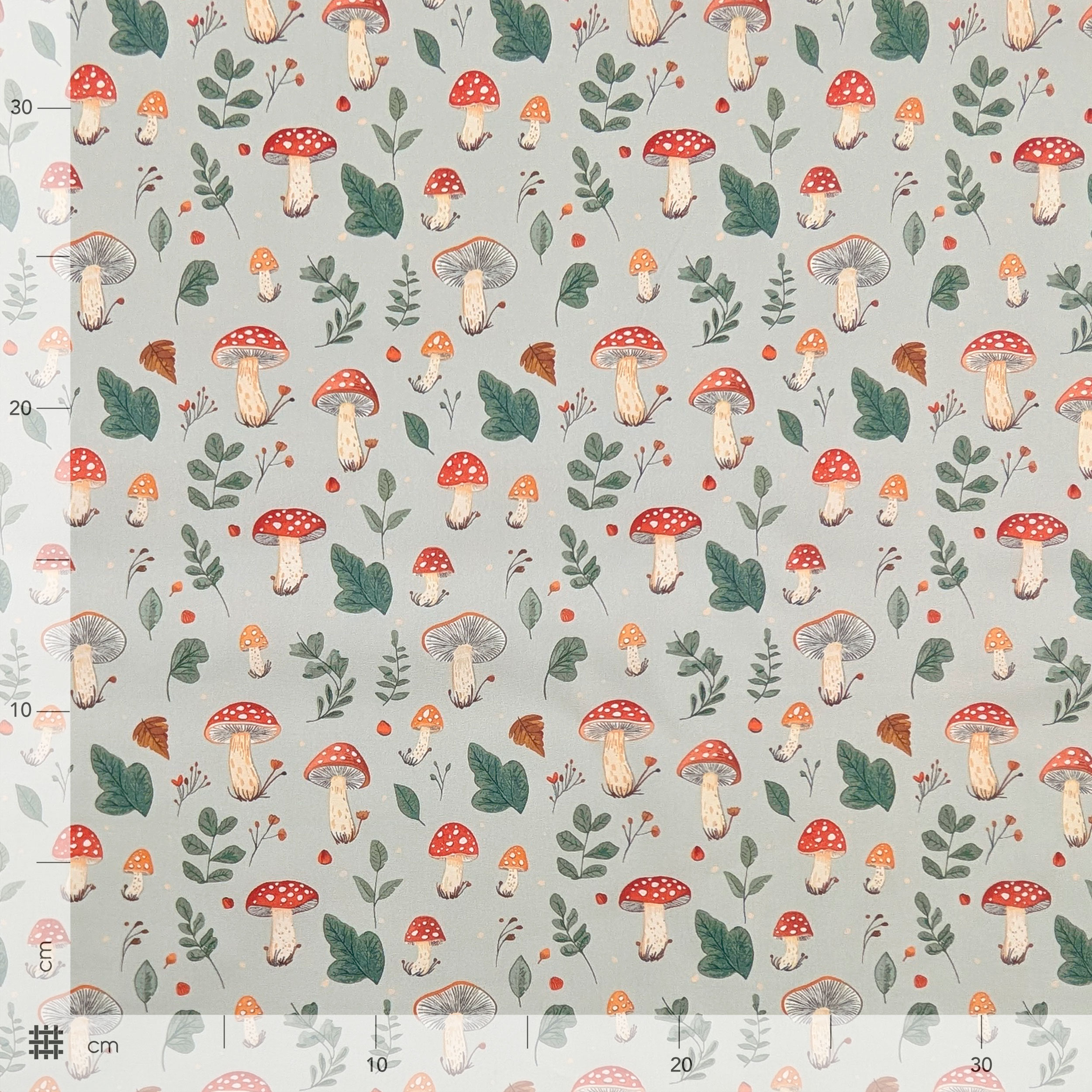 Forest Mushroom Cotton Poplin Image