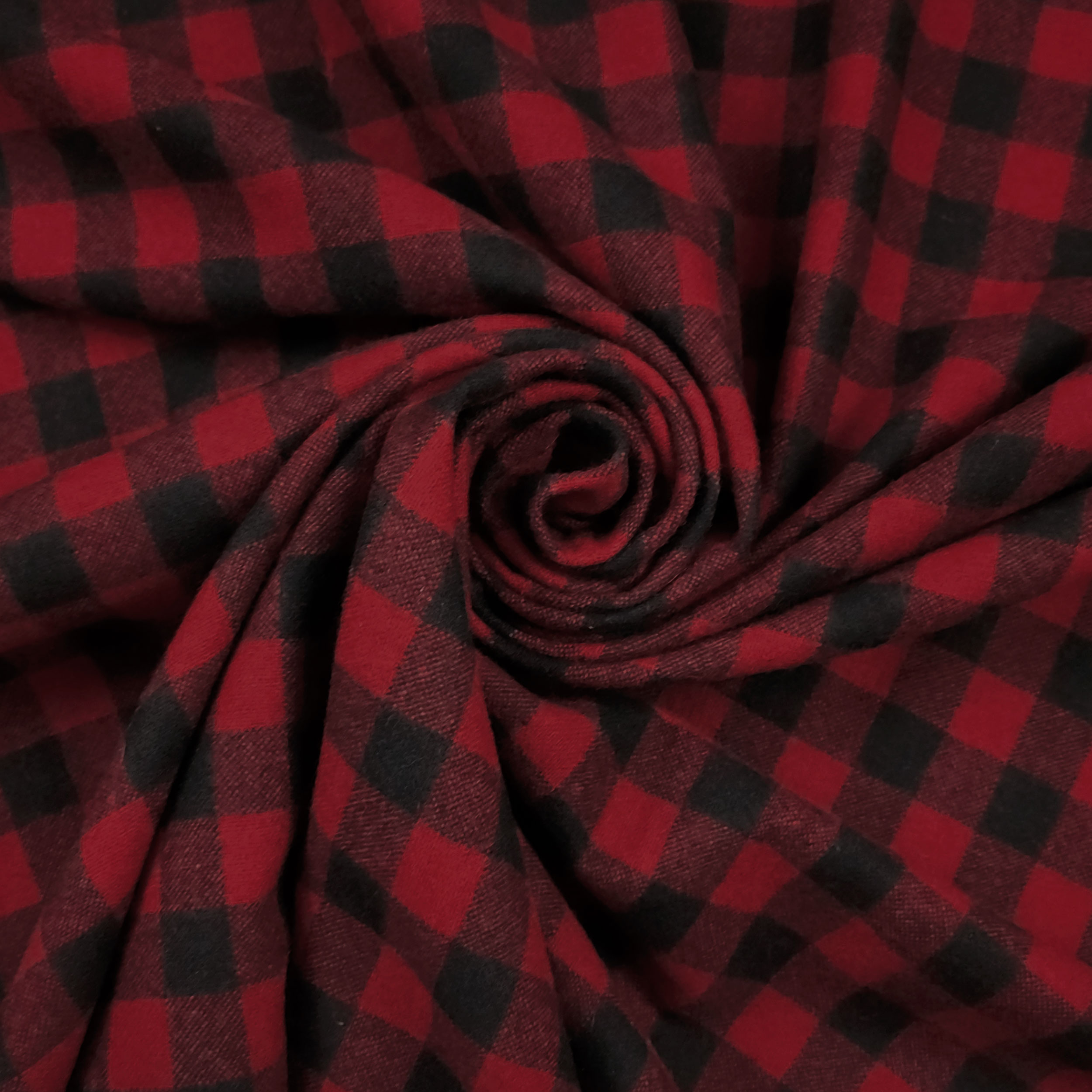 Flanelle à carreaux rouges et noirs Image
