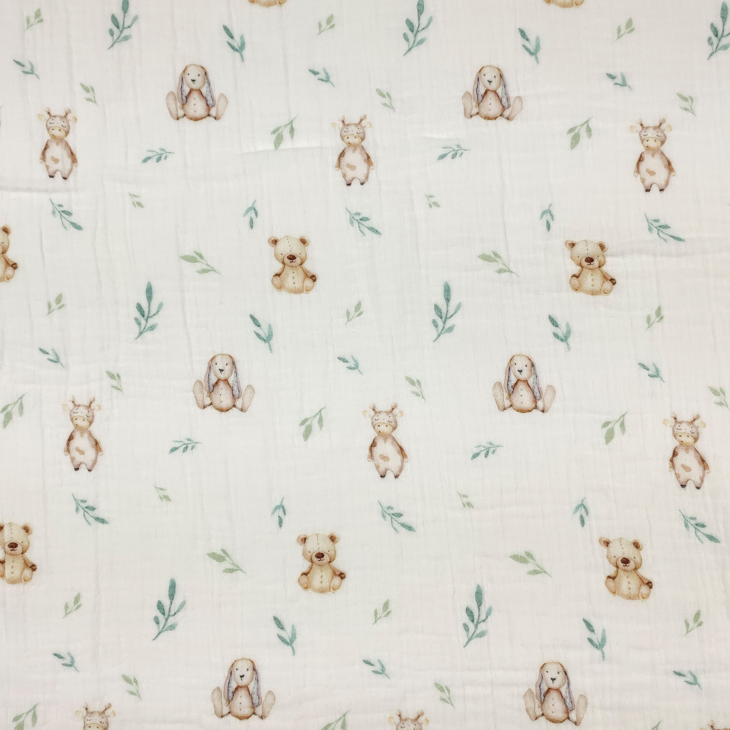 Cotton Muslin Bears and Cows