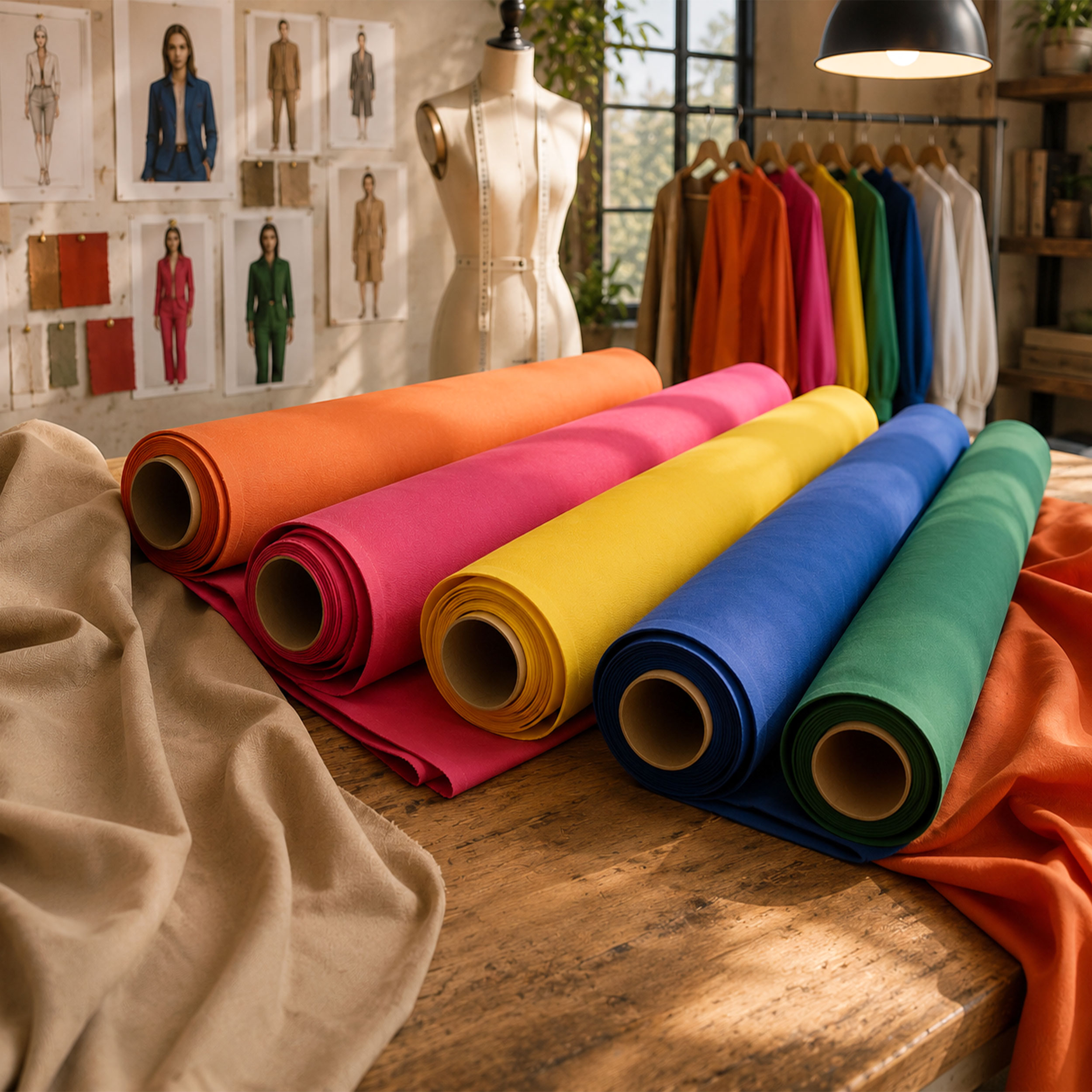Dressmaking Cotton Blend Fabric  Image