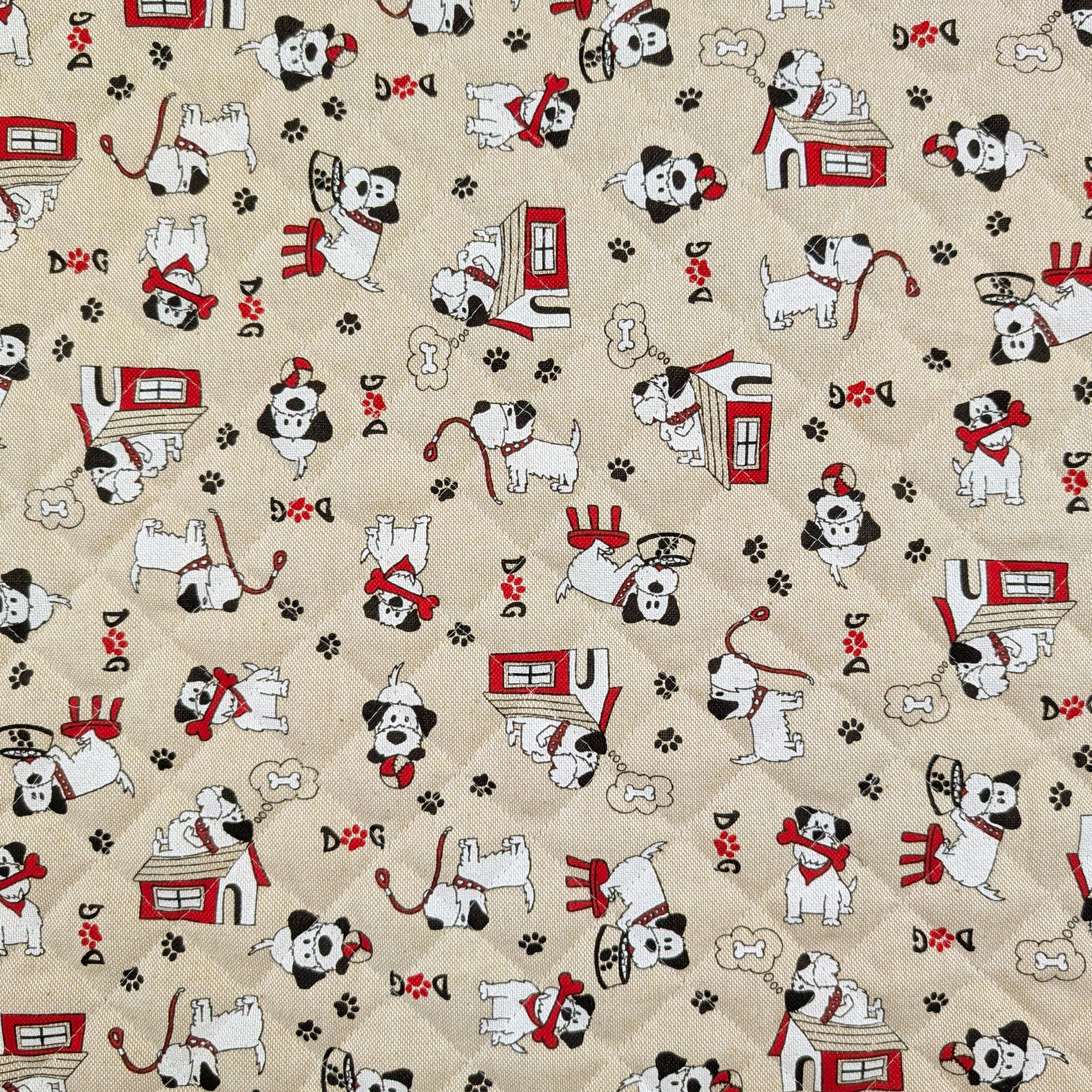 Quilted Fabric Dog Image