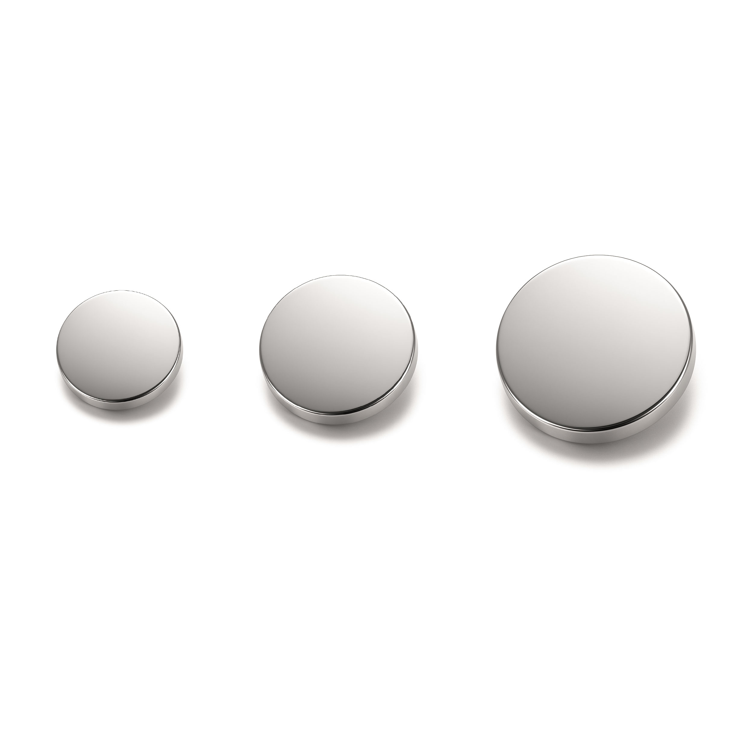 Silver Metal Button Image