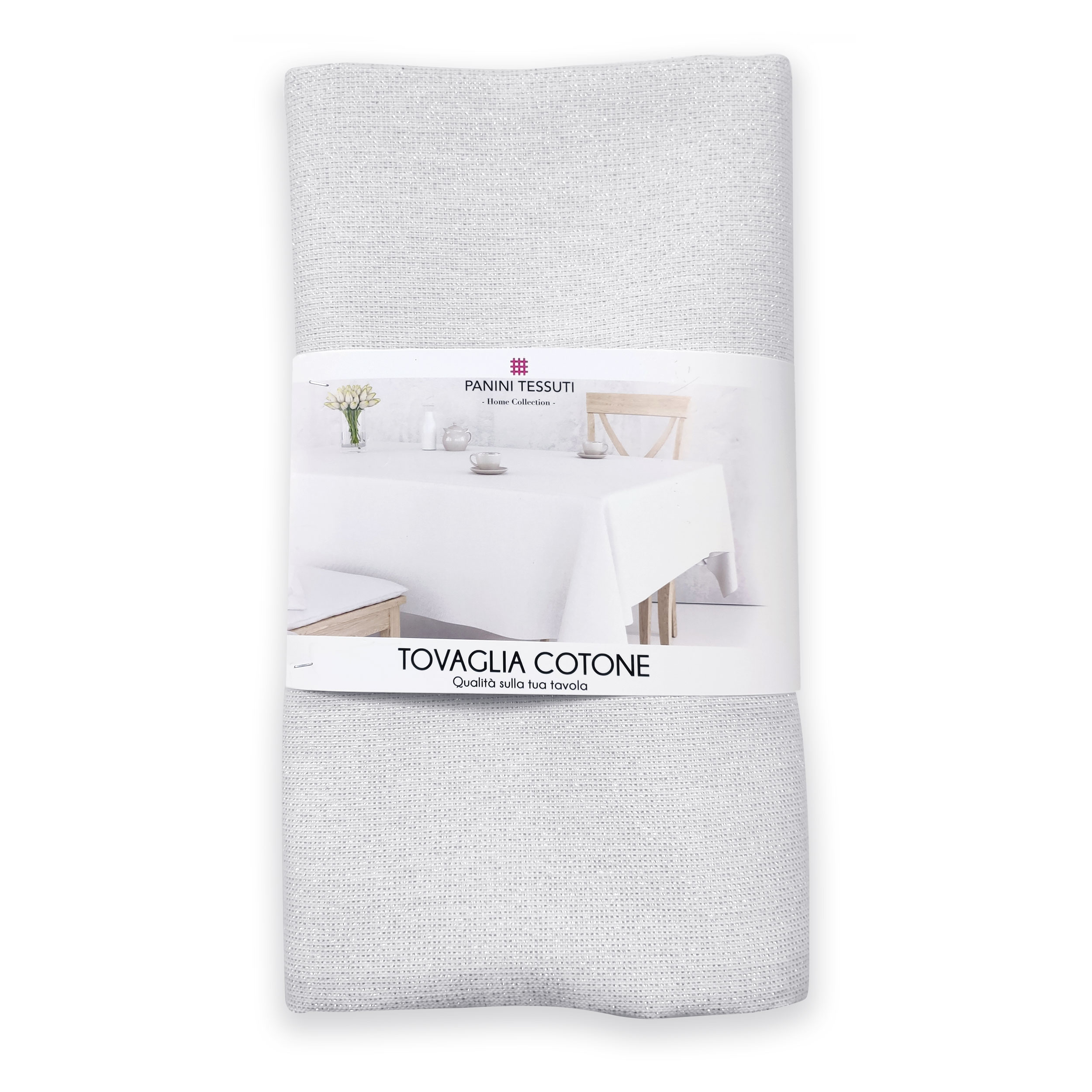 Nappe en Lurex argenté
