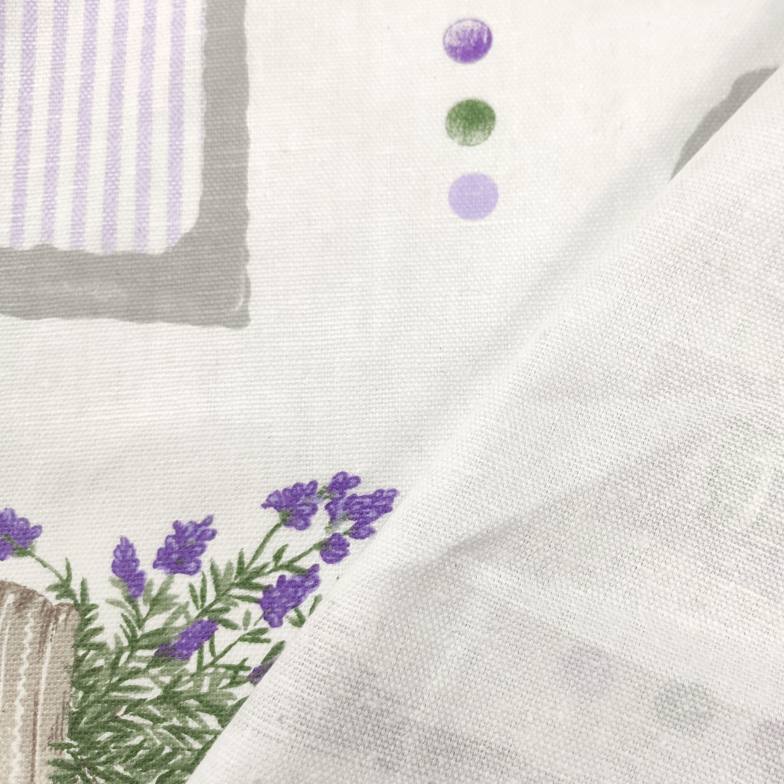 Stoff für Shabby Chic Tischtuch Lavendel