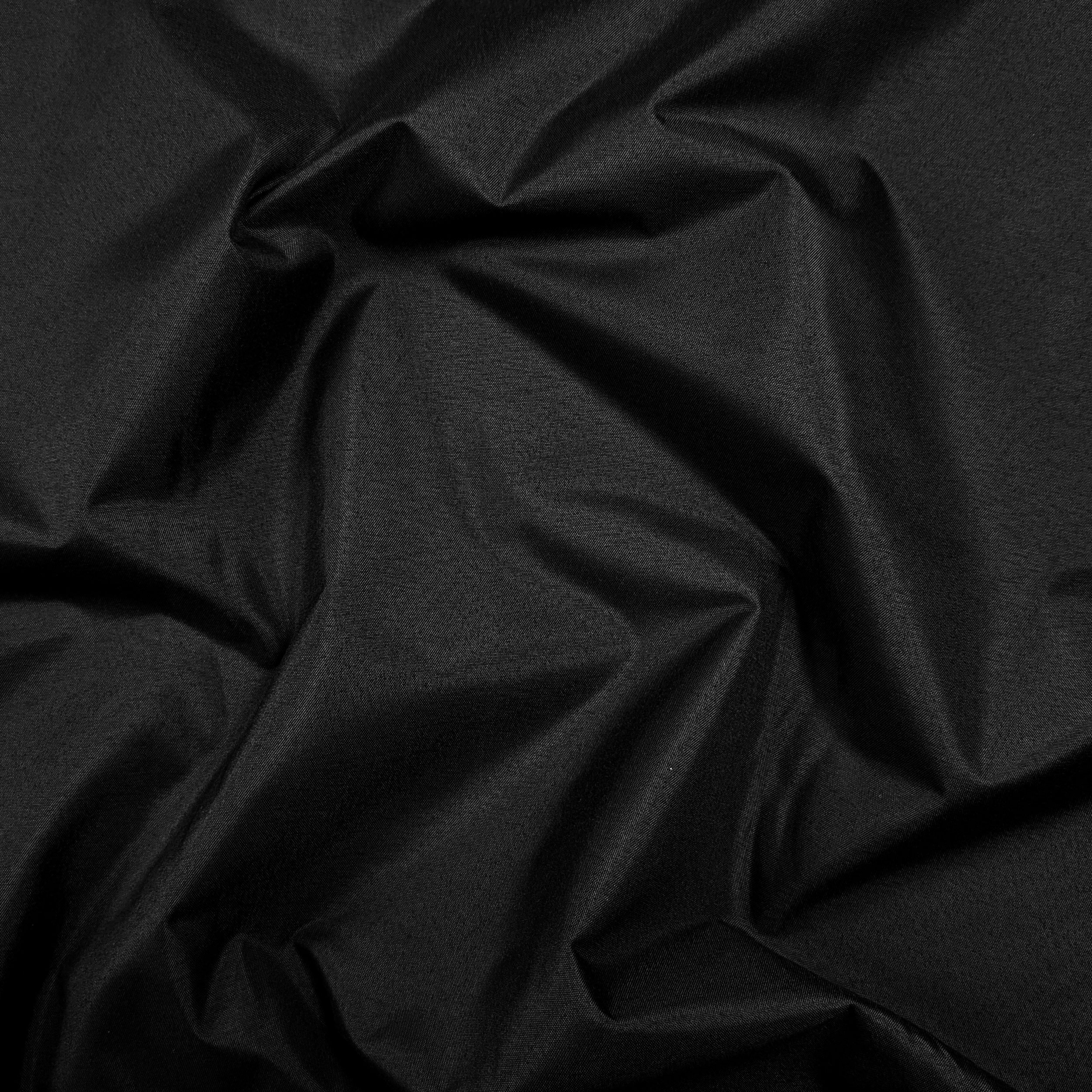Dark 100% Black Curtain Fabric Image
