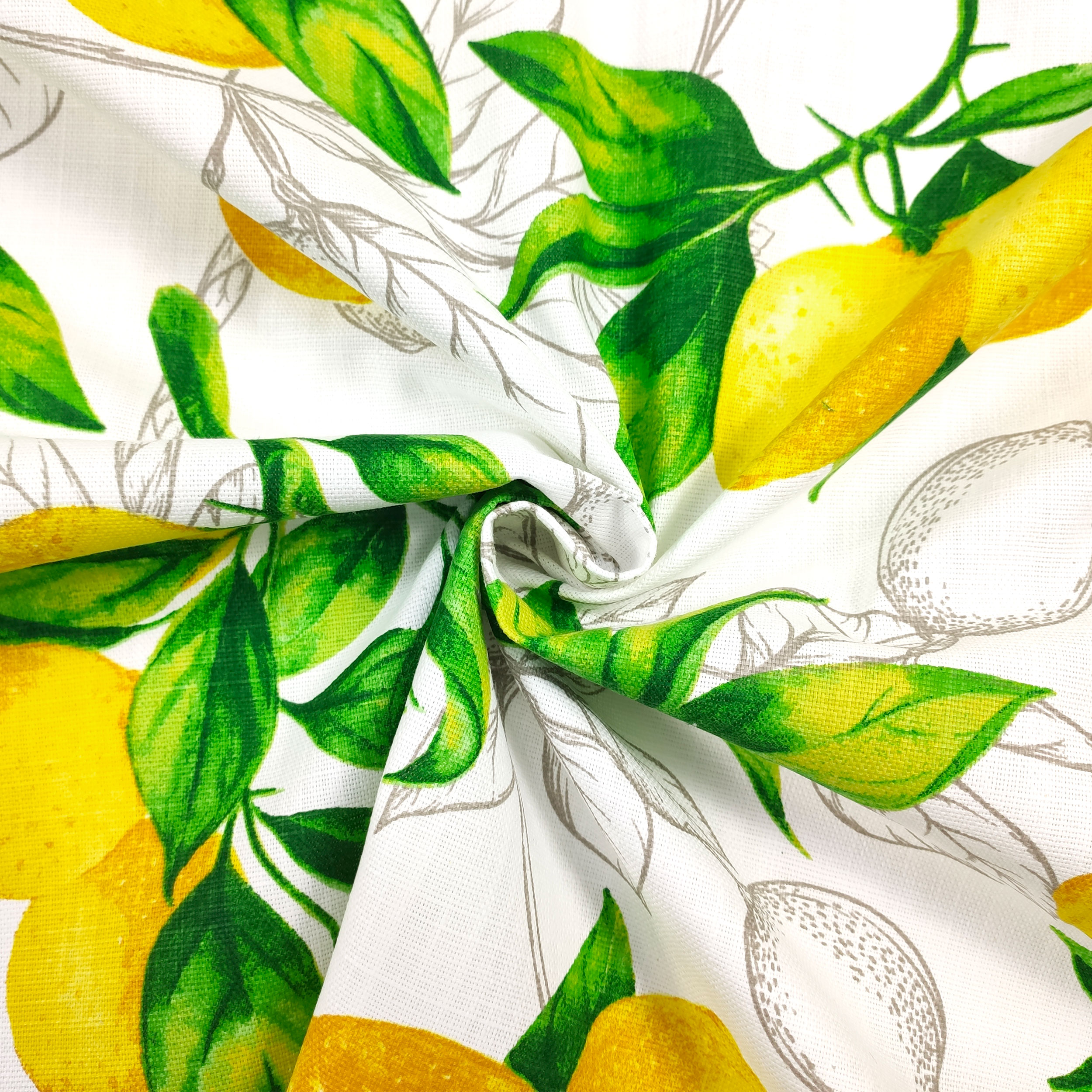 Algodón Lino Limones