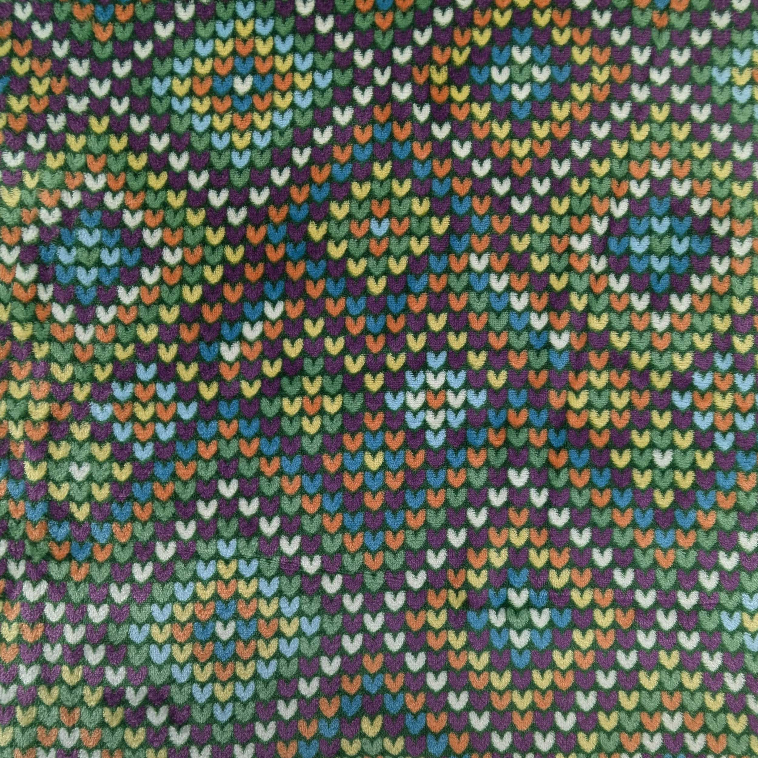 Vellón de cachemira con corazones de colores Image