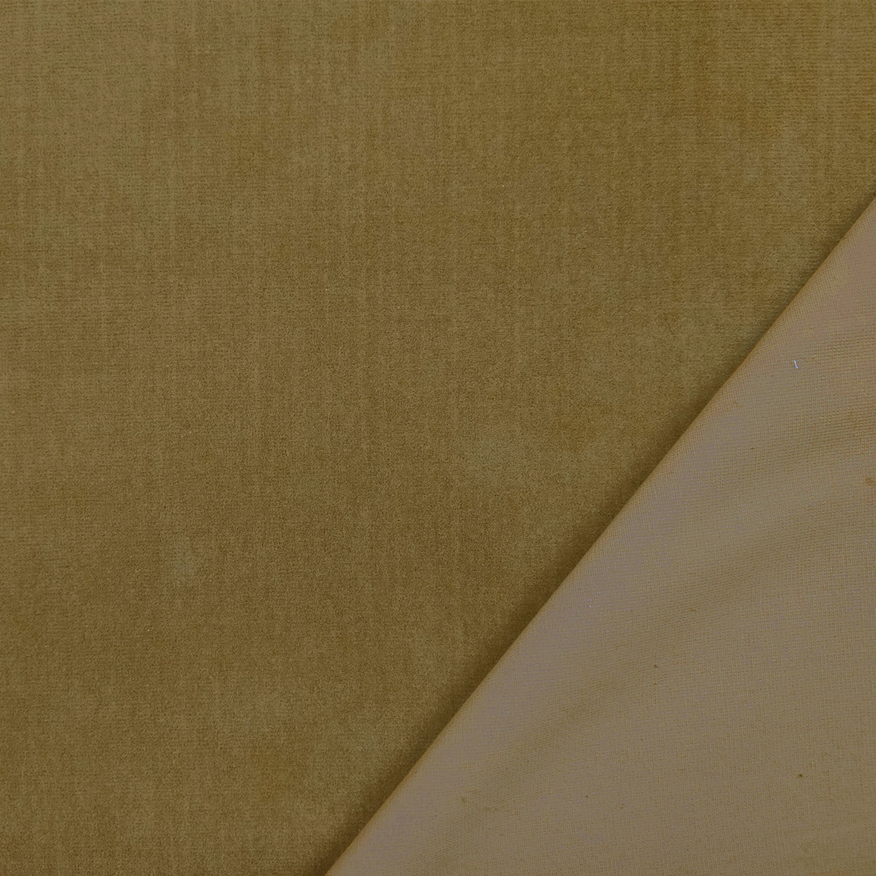 Tissu velours noisette clair