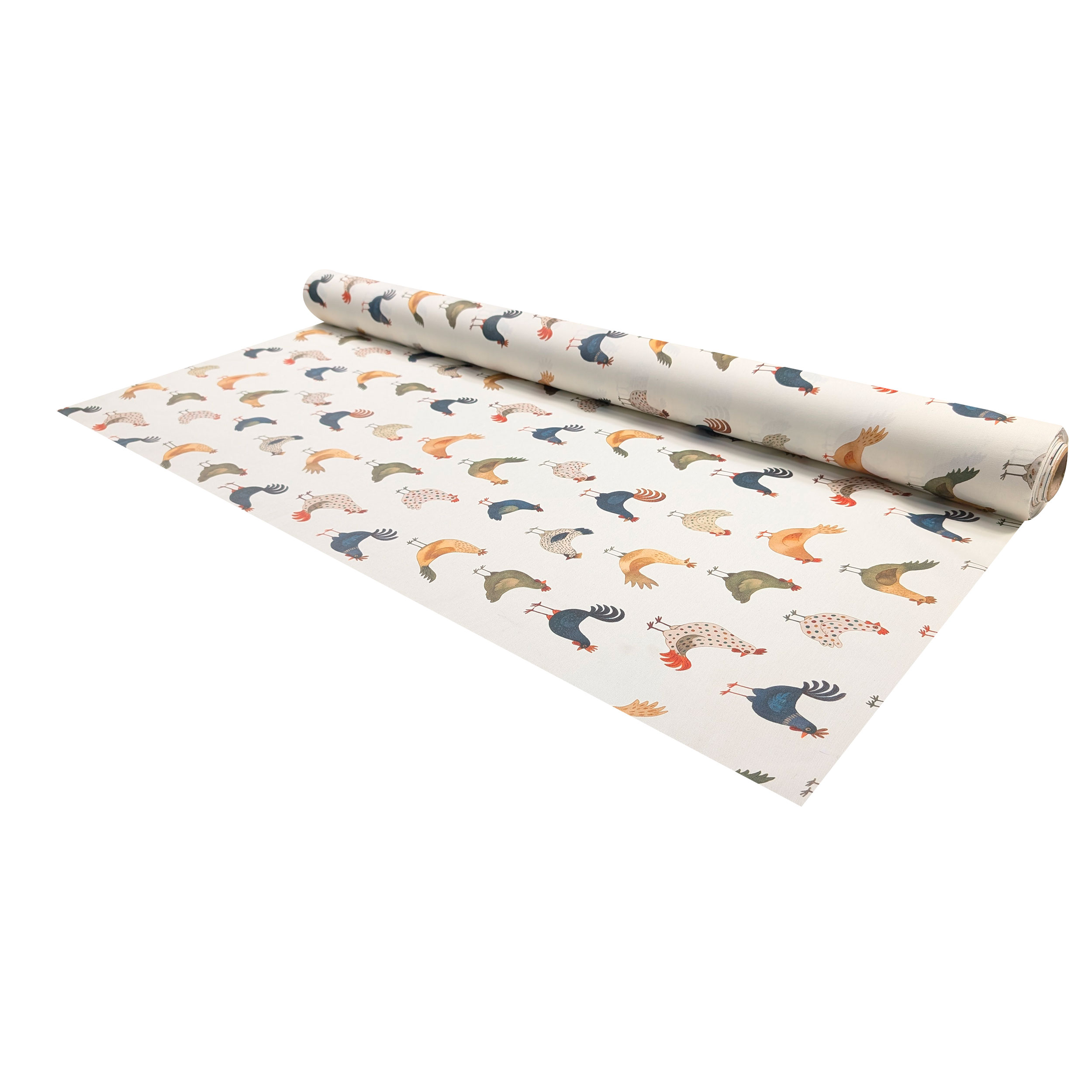 Fabric for Resin Tablecloth Hens Image