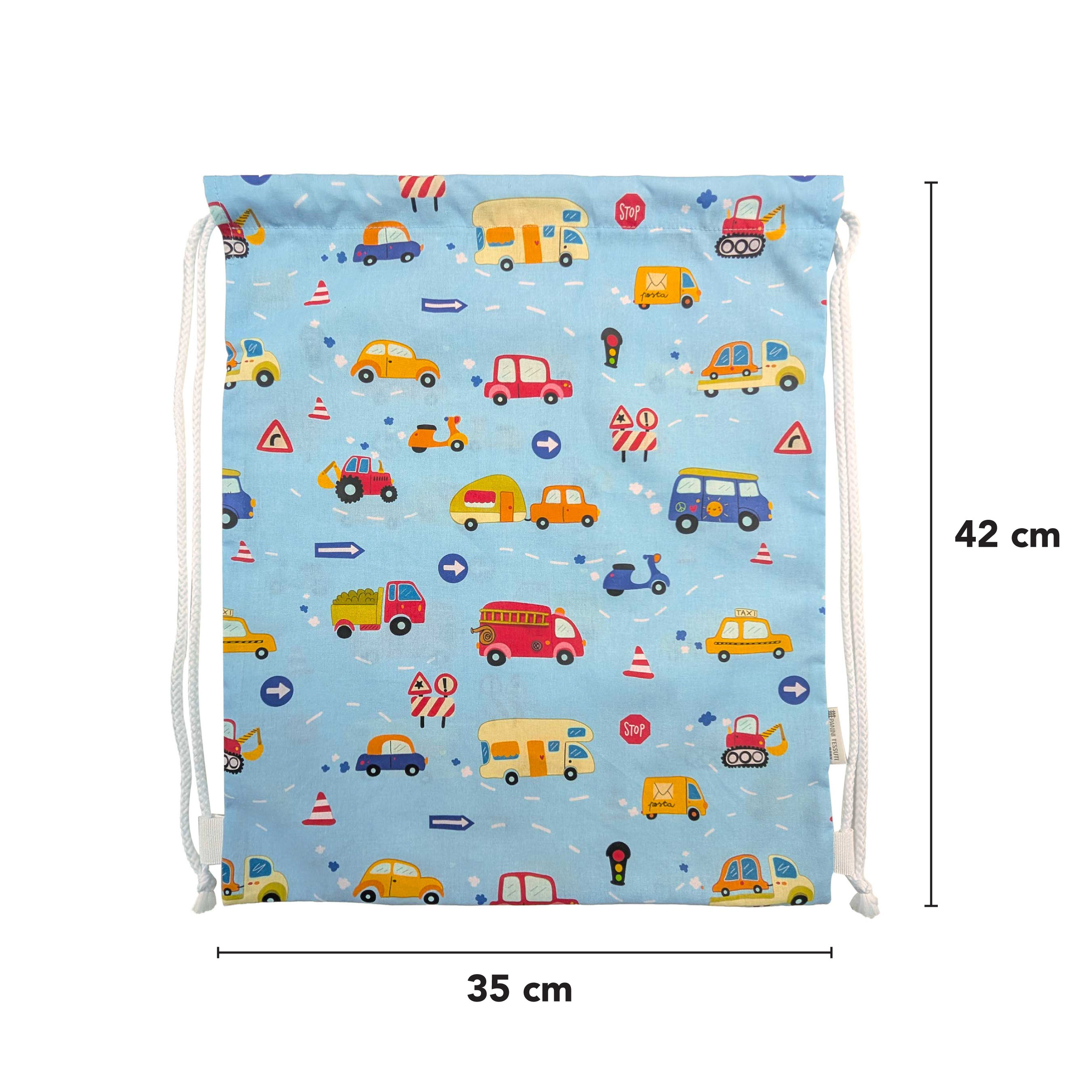 Sac à dos de voiture pour l'école maternelle Fond bleu Image