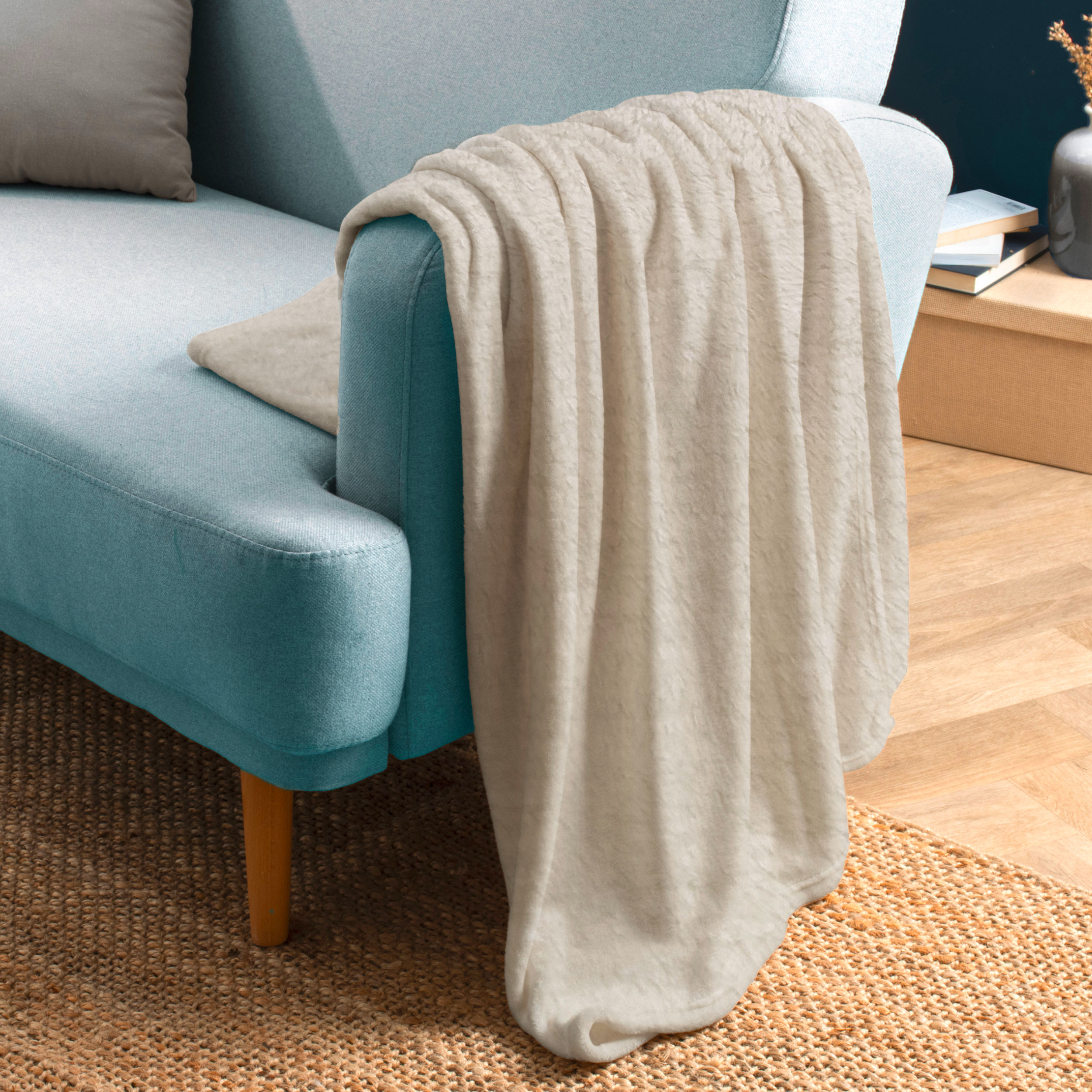 Double Fleece Koralle Creme