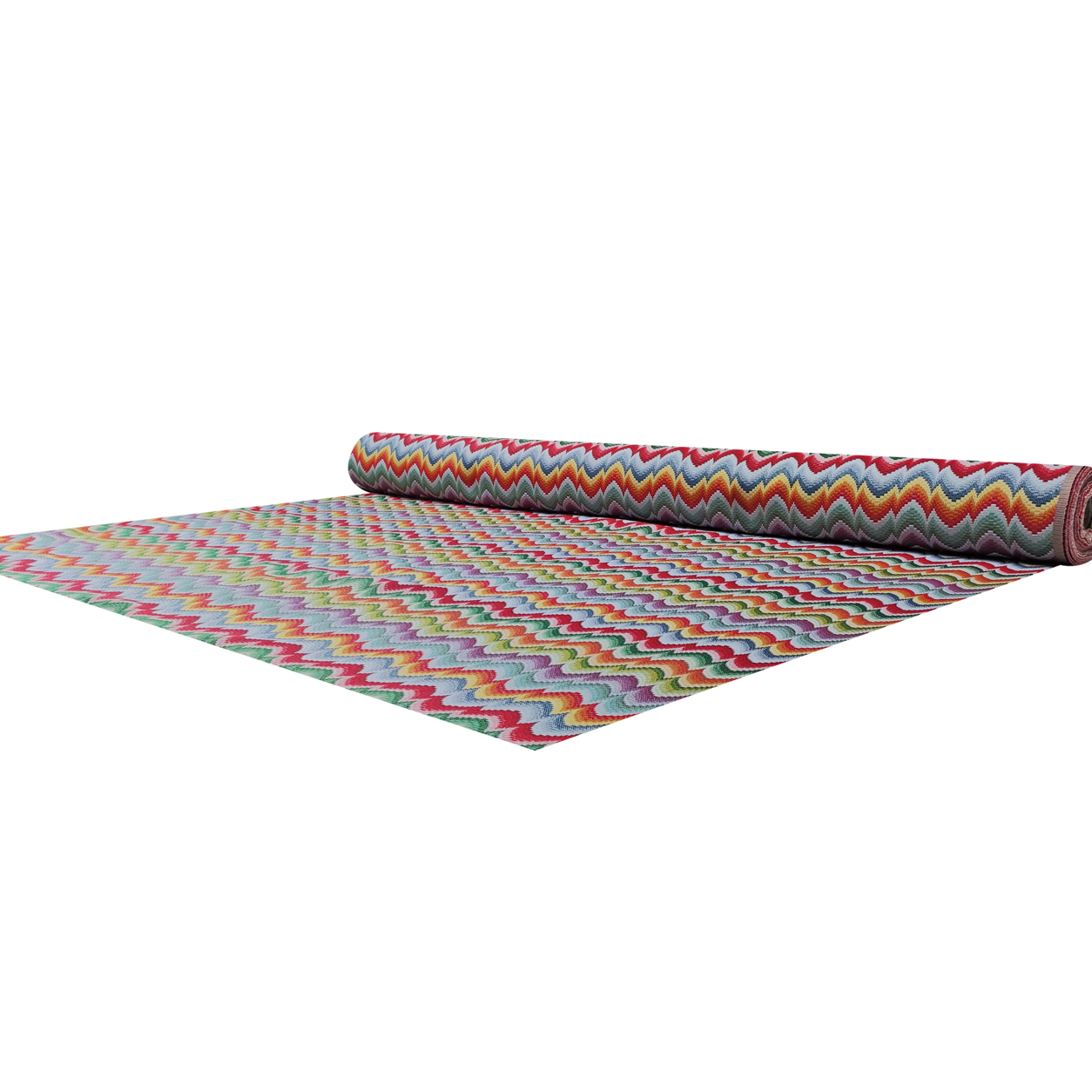 Tela Jacquard Fantasía Abstracta Multicolor