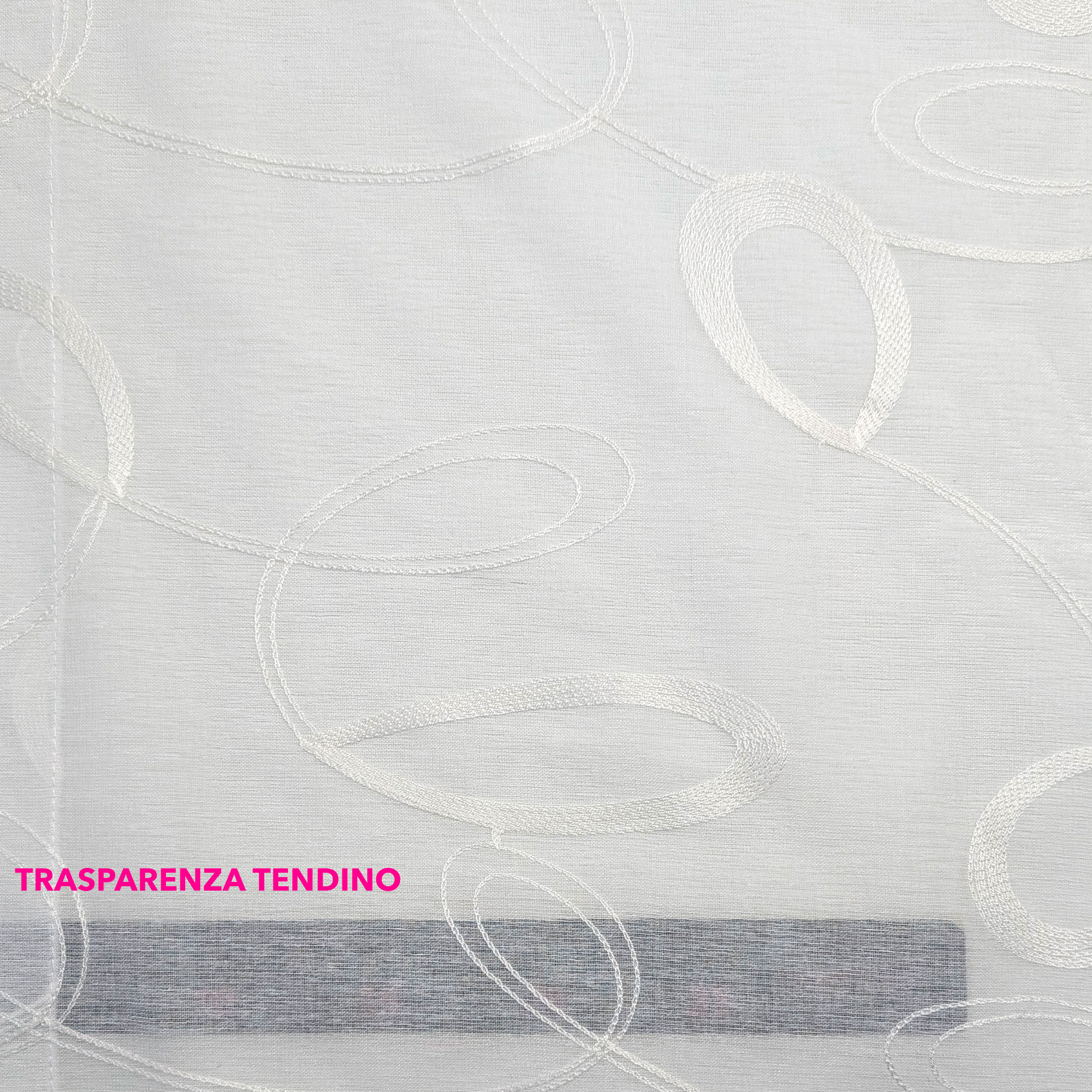 Fabric Curtain Ada White Image