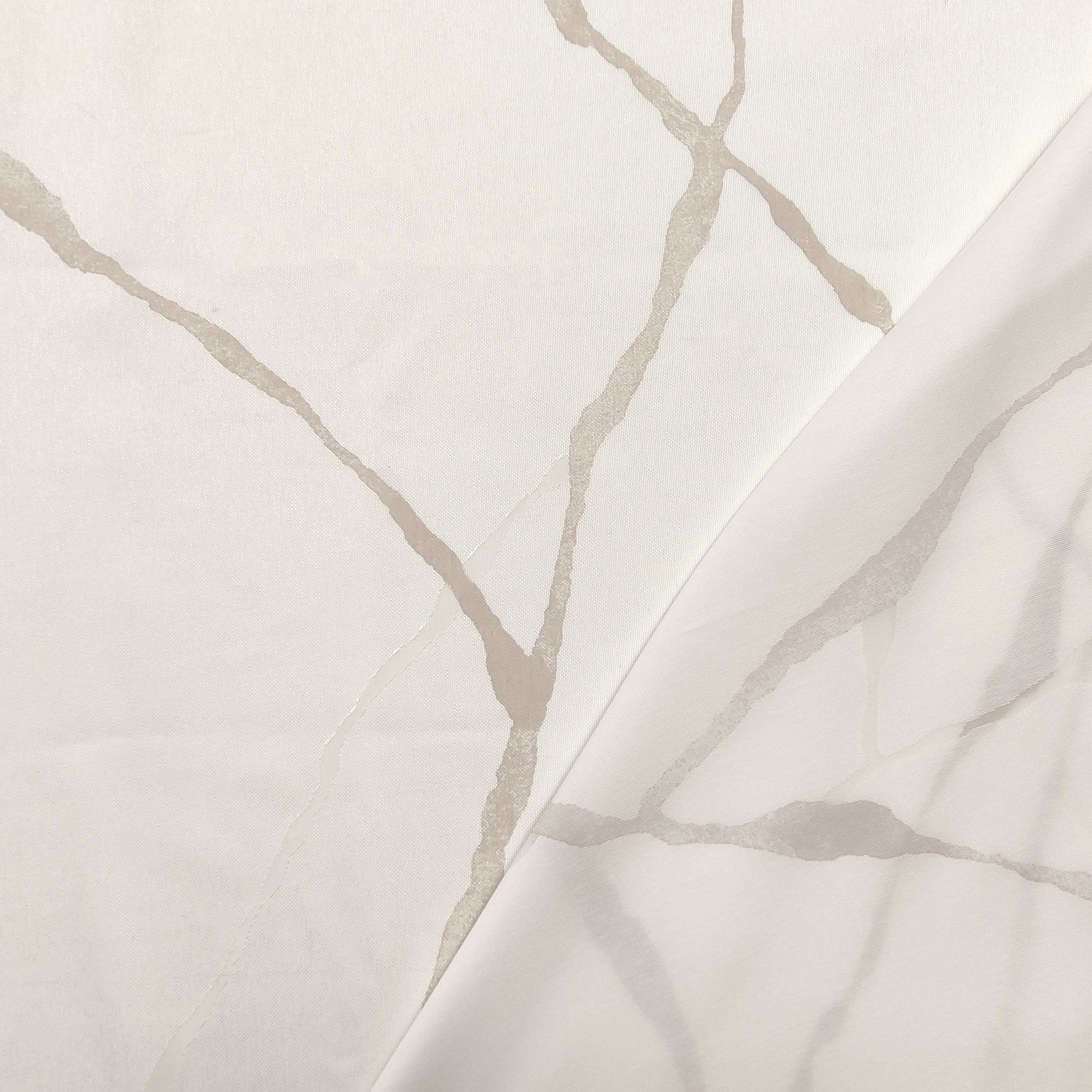 Tissu de rideau à effet marbré en viscose mélangée