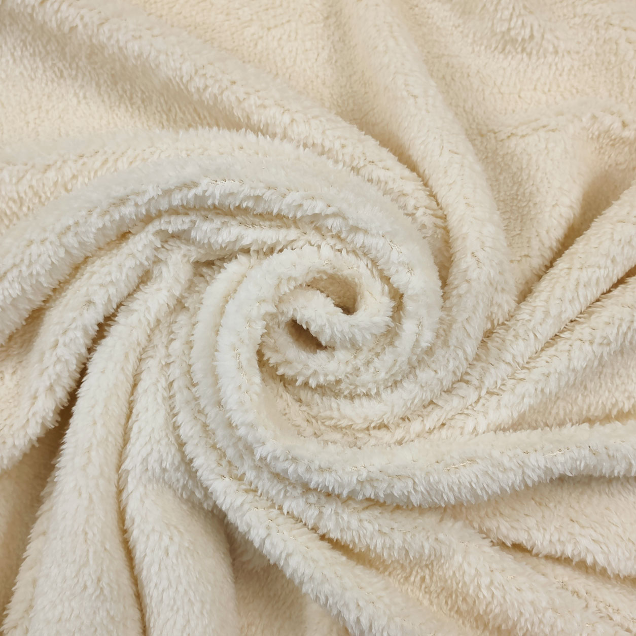Abrigo polar Teddy Crema