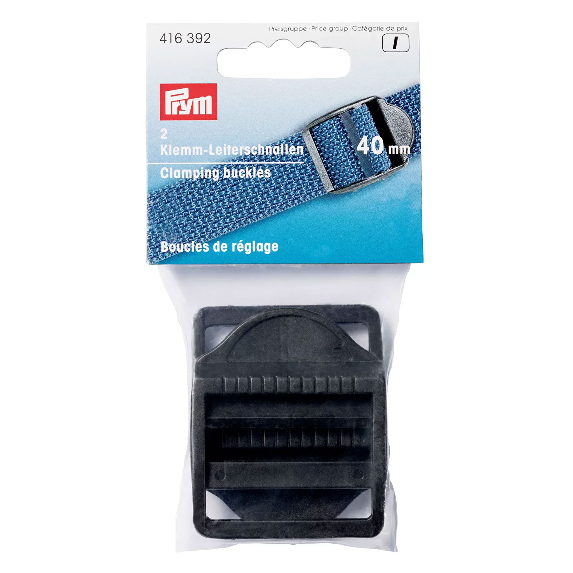 Prym Adjustable Buckle Black 40 mm Image