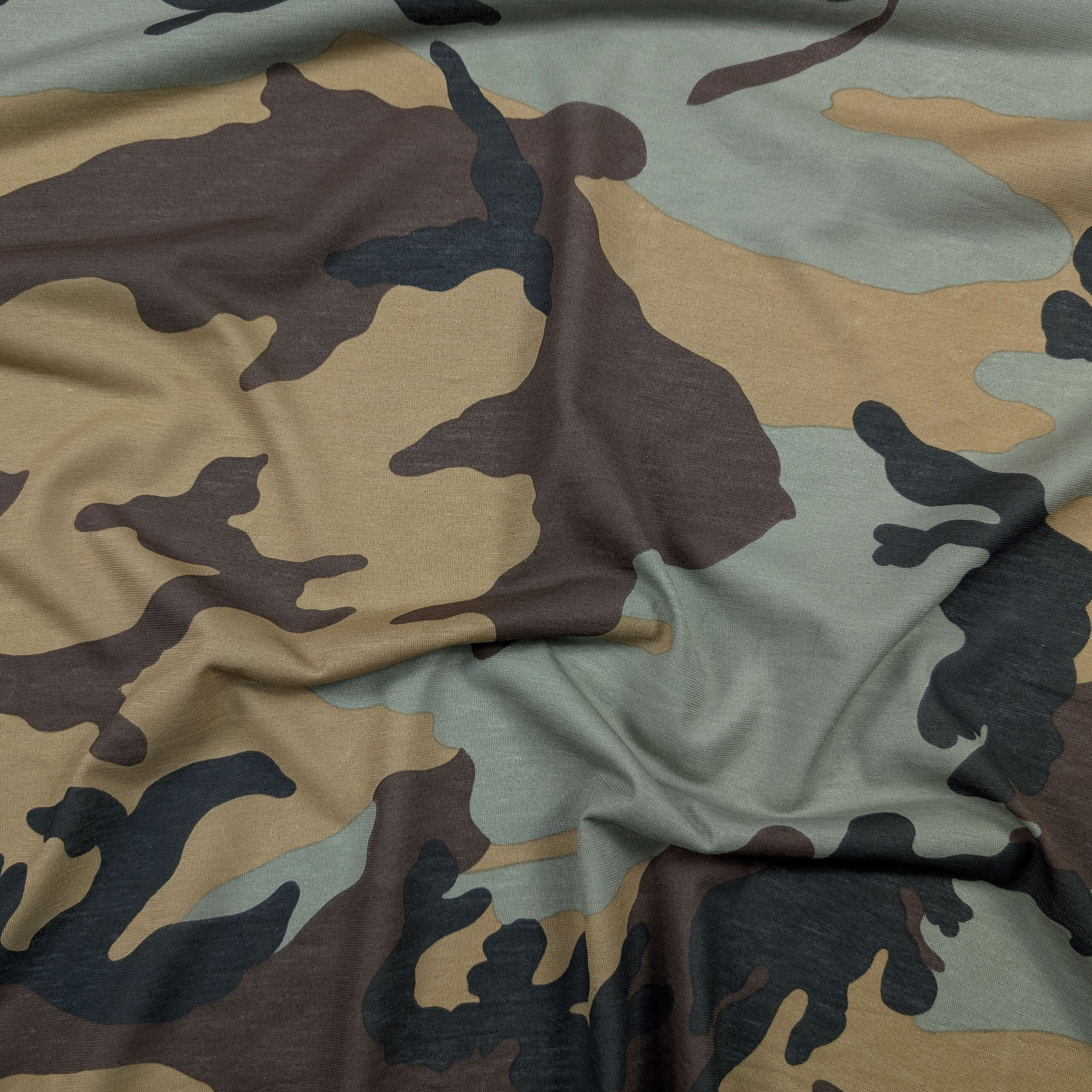 Jersey léger camouflage marron-vert