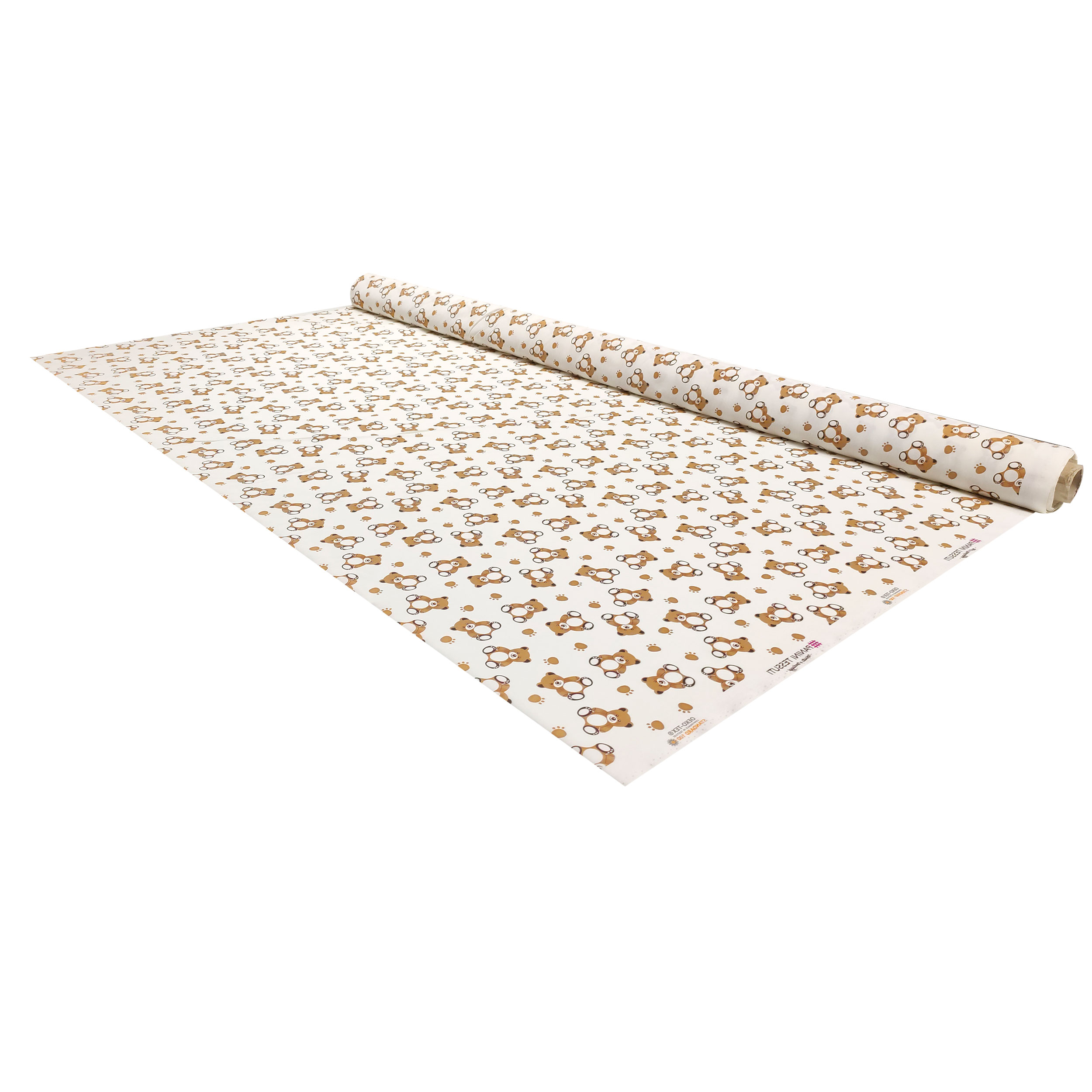 Tissu de coton Petits Oursons Fond blanc