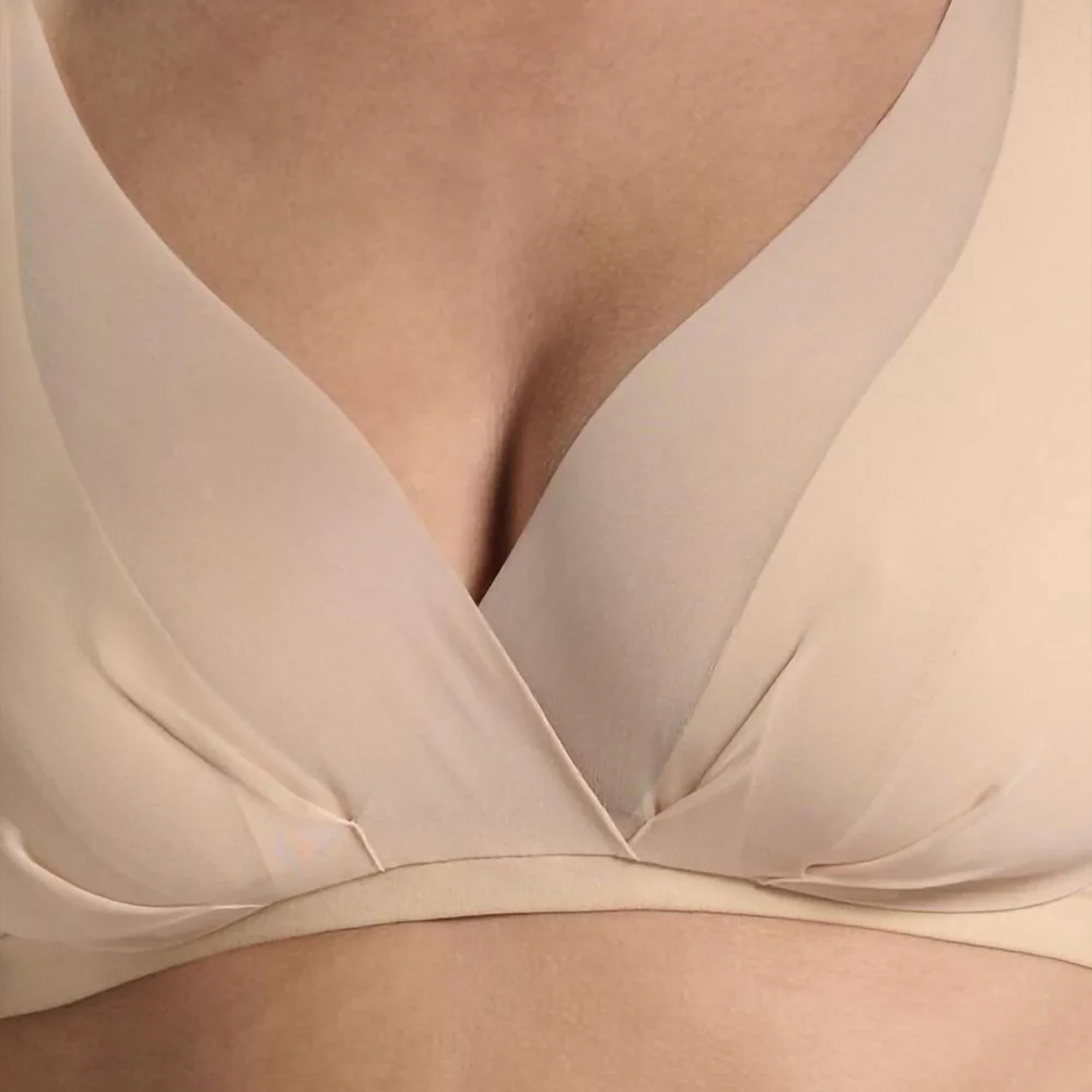 Lepel Wire-Free Bra – ‘Magic Cross’ in Powder Pink Image
