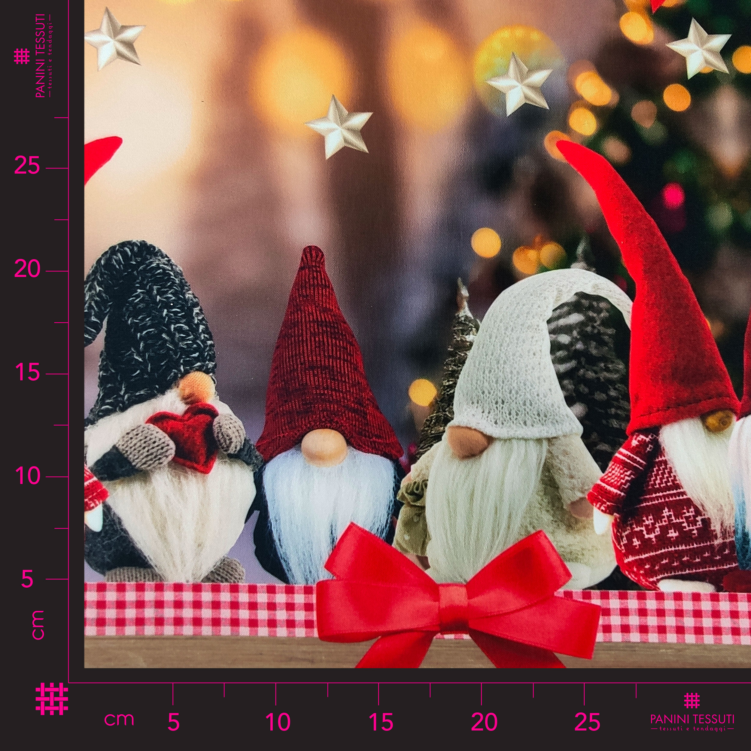 Trapo de cocina navideño con gnomos